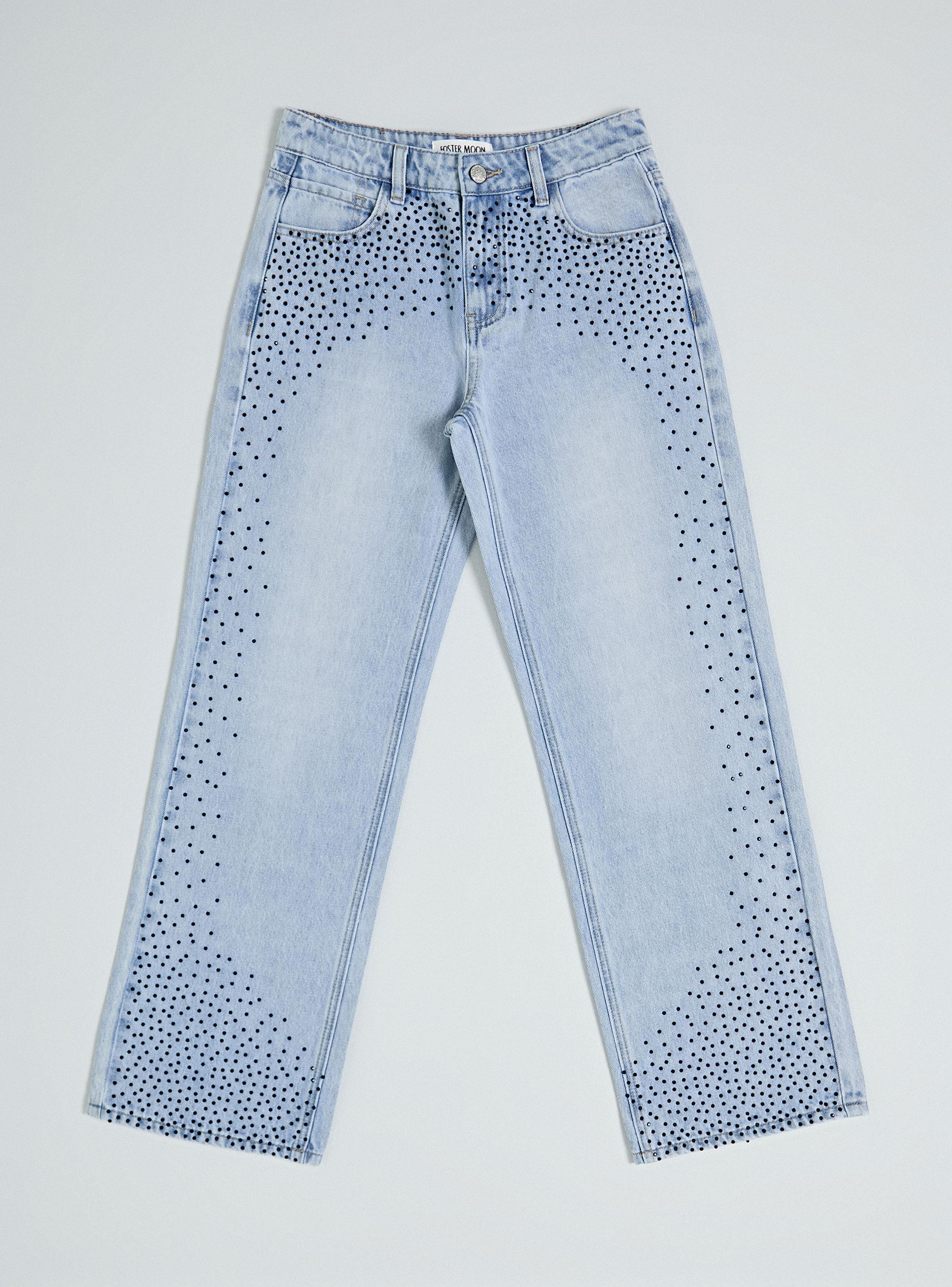 Jeans Strass Negro-1