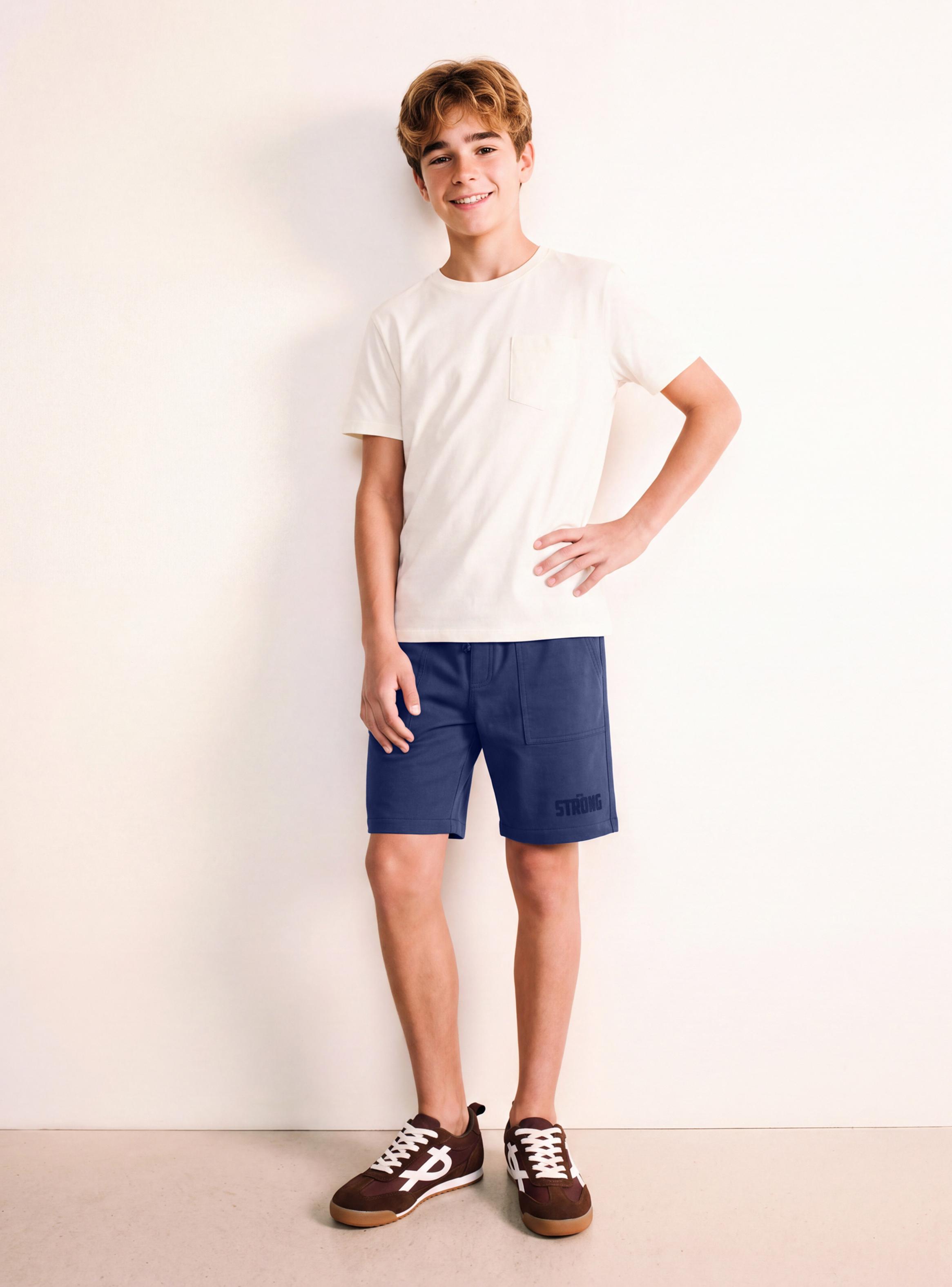 Short Básico Color con Estampado Strong-0