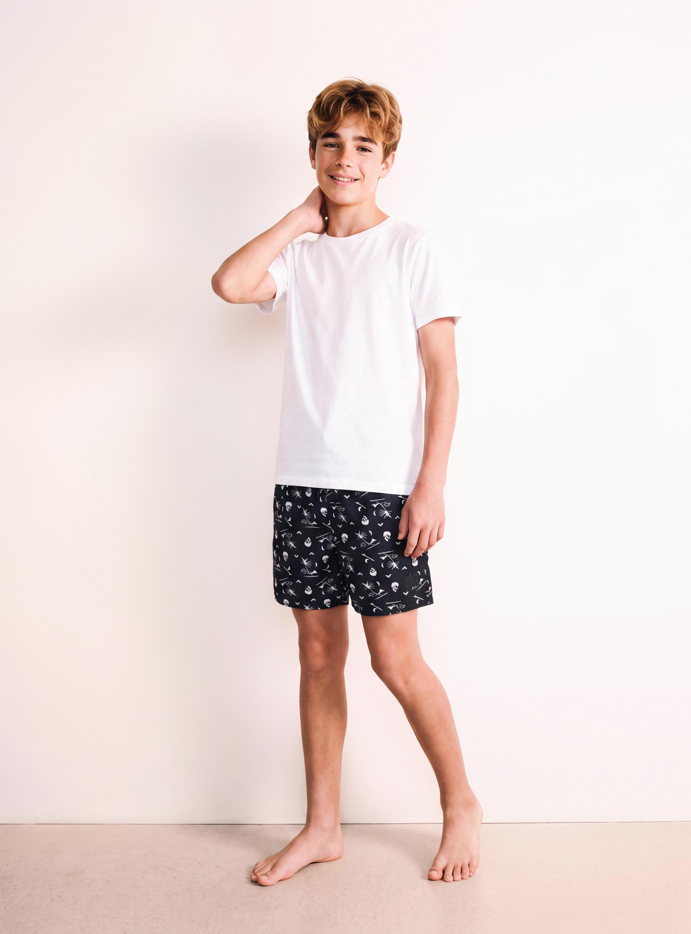 Traje de Baño Básico Estampado Niño-0