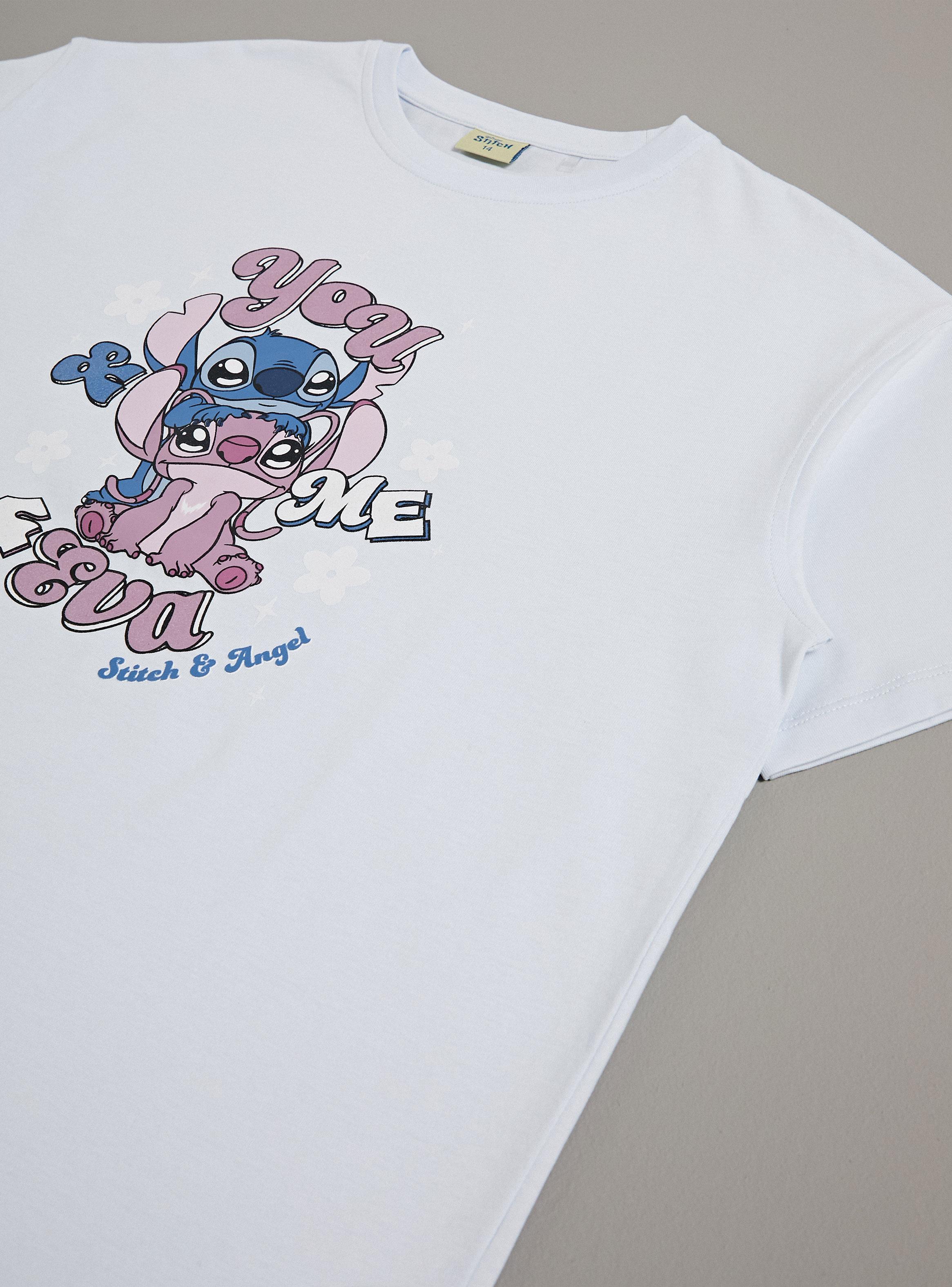 Polera Estampada Stitch y Ángel 4 Eva-3