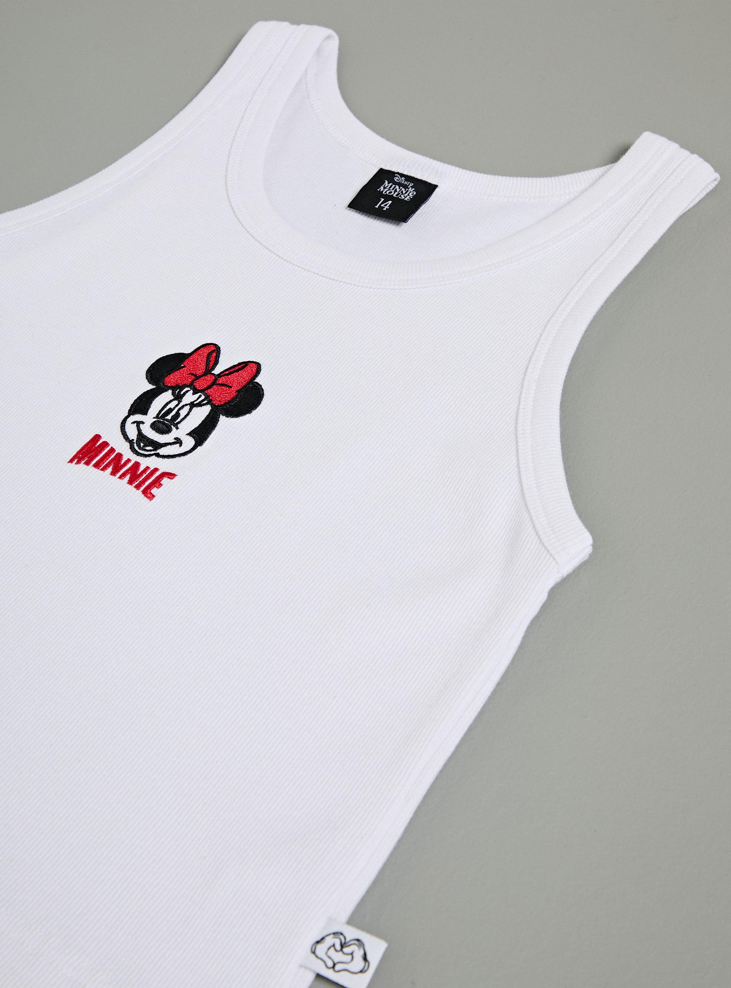 Polera Tank Bordado Minnie Mouse-3