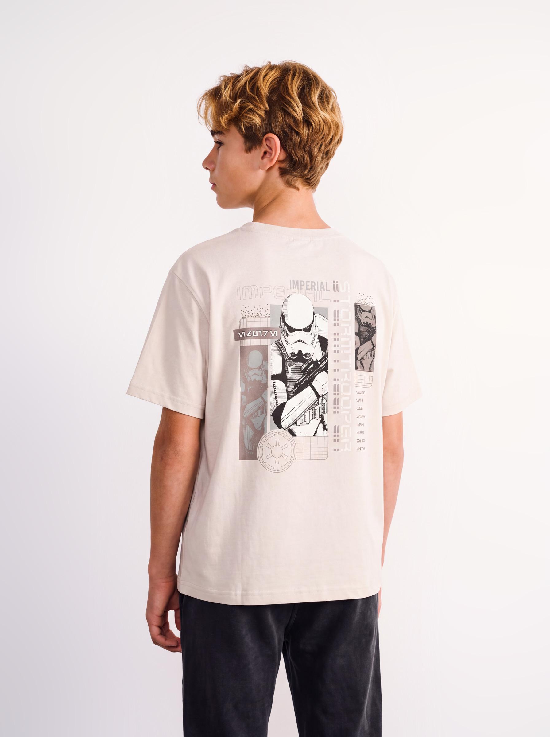 Polera Gráfica Star Wars Espalda Niño-0
