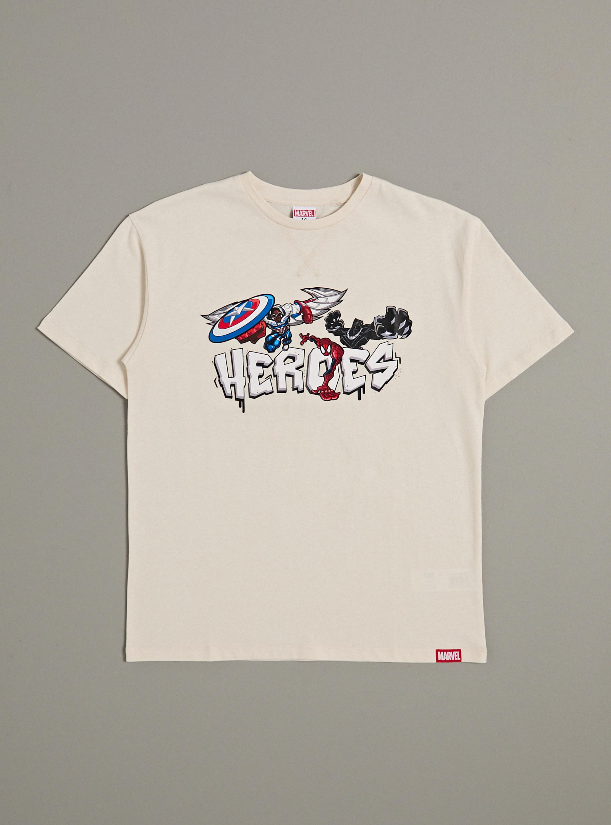 Polera Estampado Mix Personajes Avengers-1