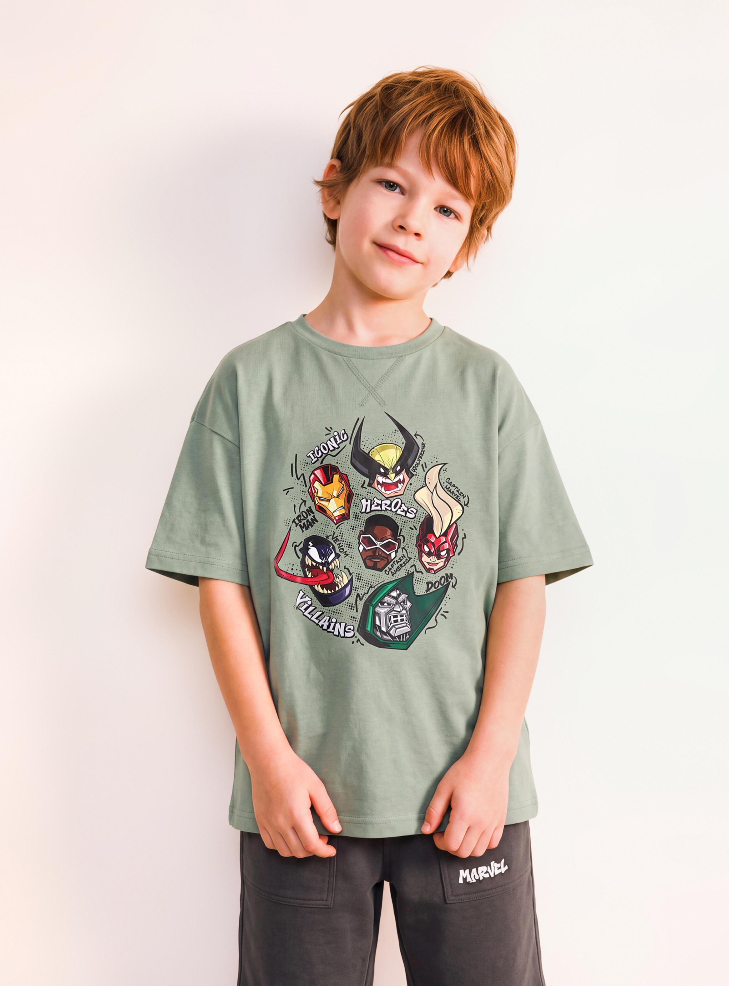 Polera Estampado Mix Personajes Avengers-0