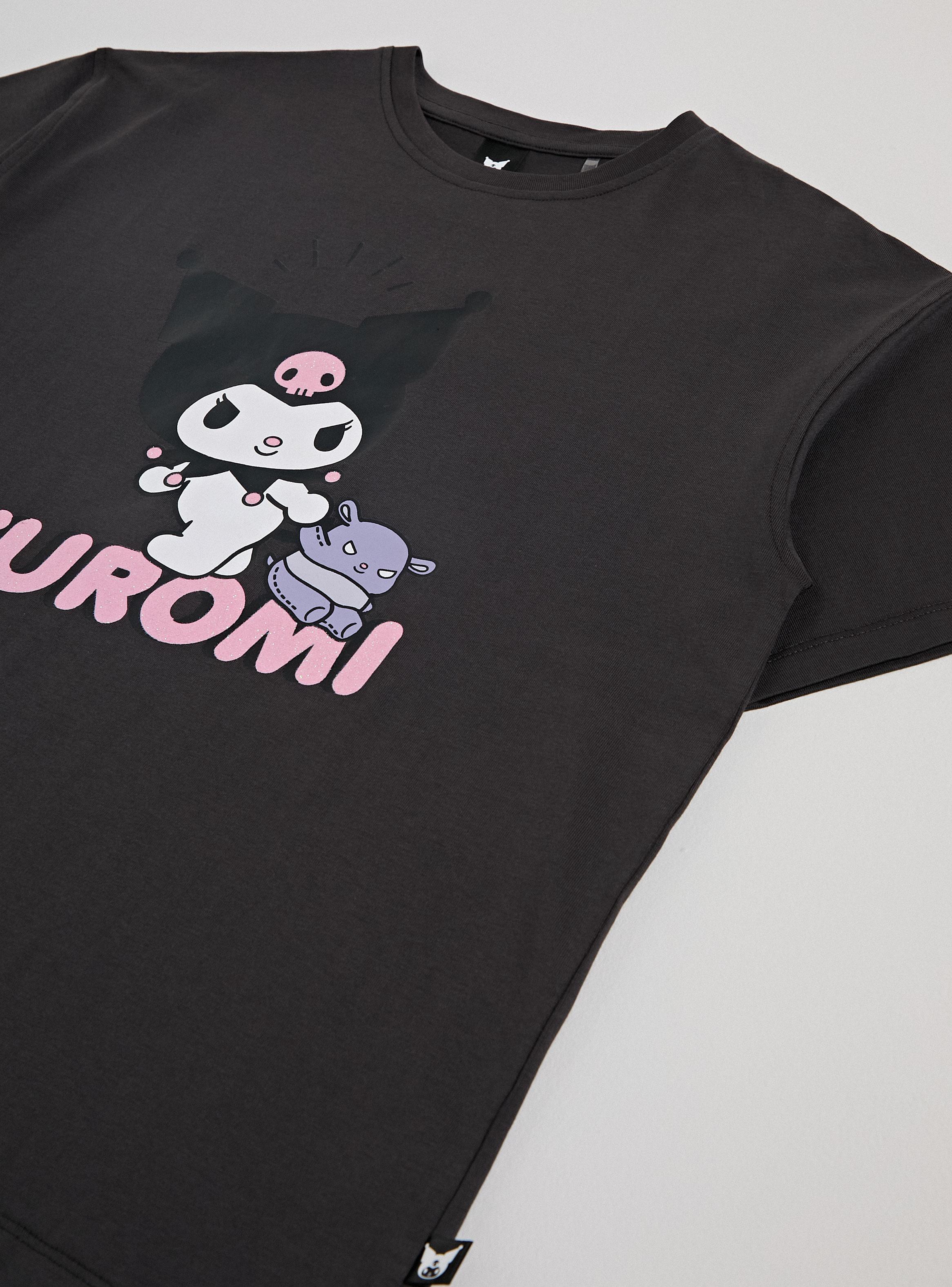 Polera Estampado Kuromi con Peluche-3