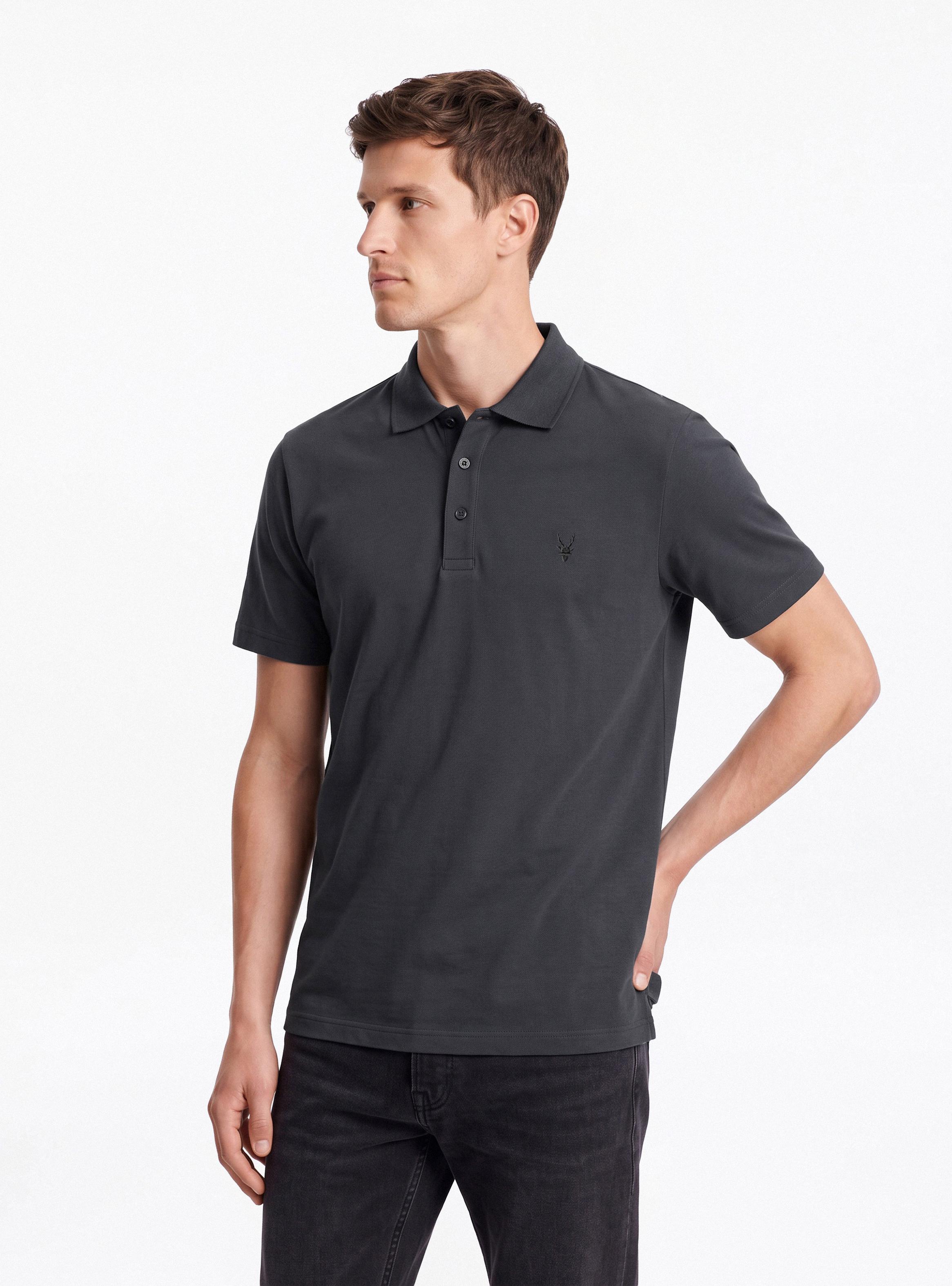 Polera Cuello Polo Lisa-0