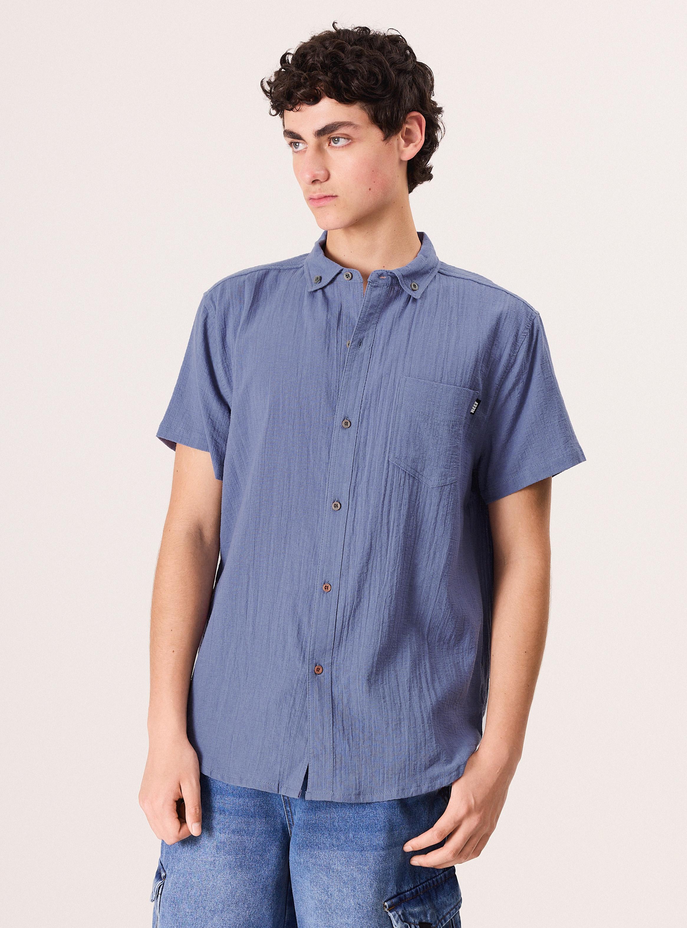 Camisa Manga Corta con Botón-0