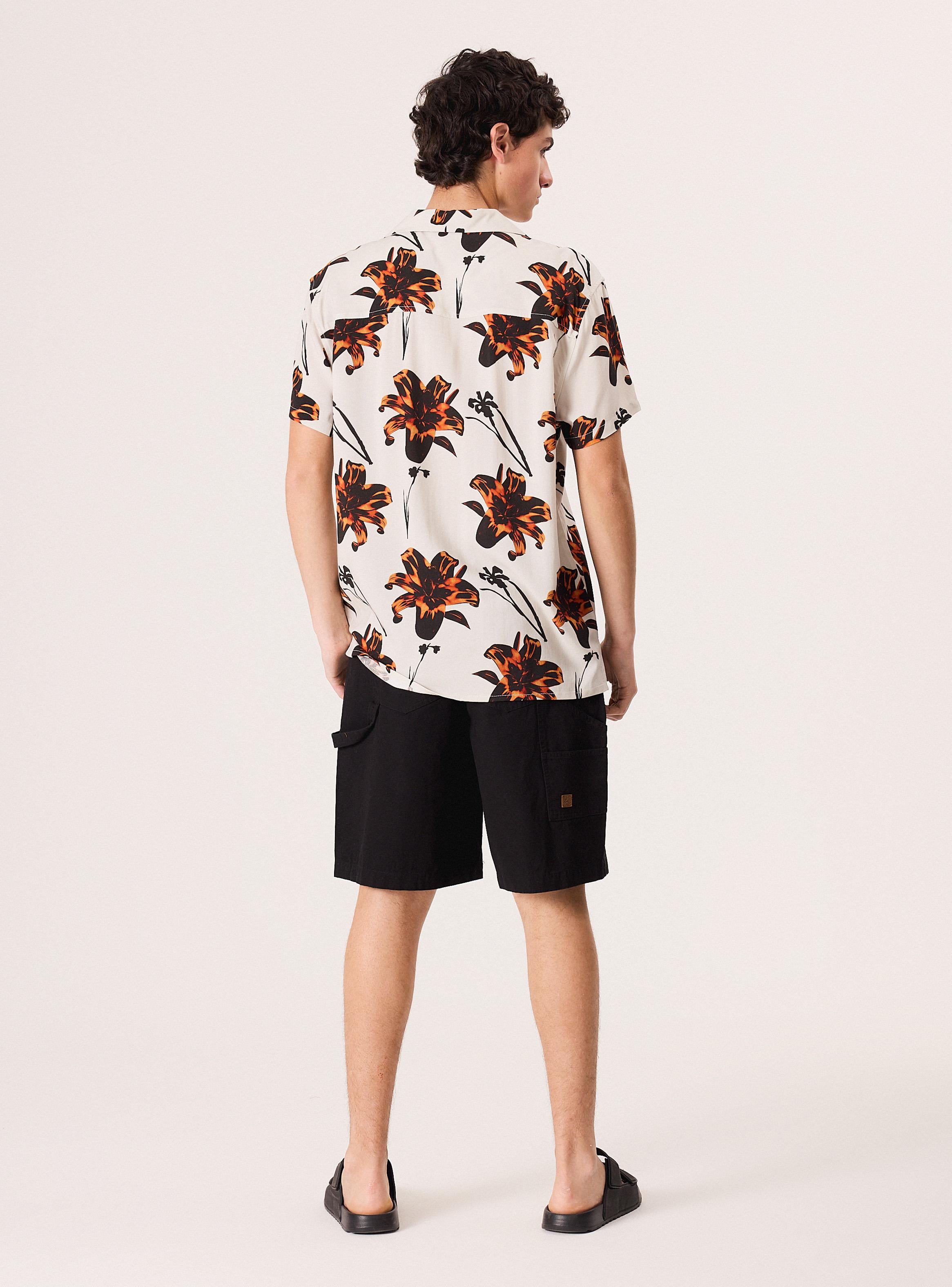 Camisa Abotonada Manga Corta-5