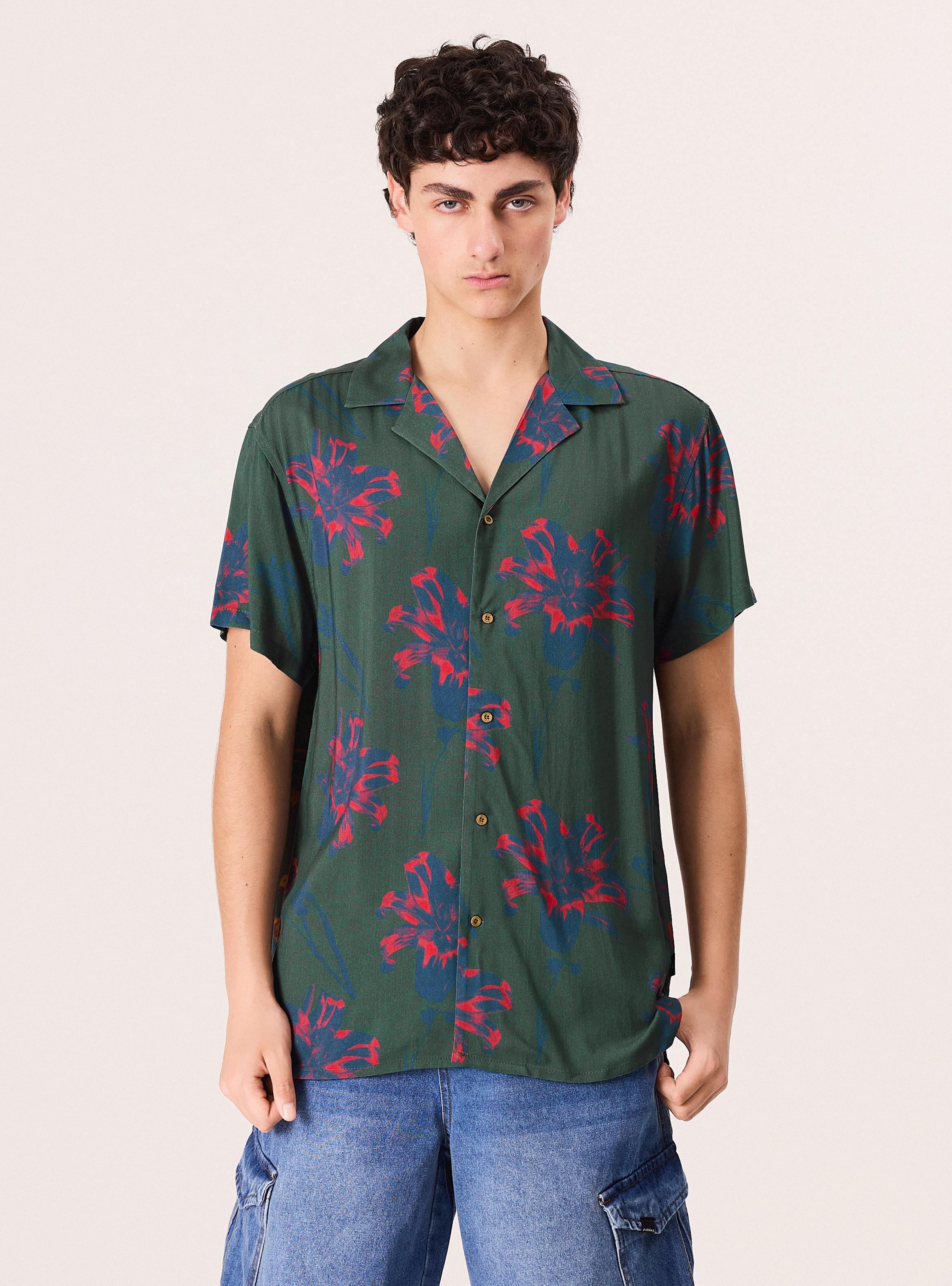 Camisa Abotonada Manga Corta-0