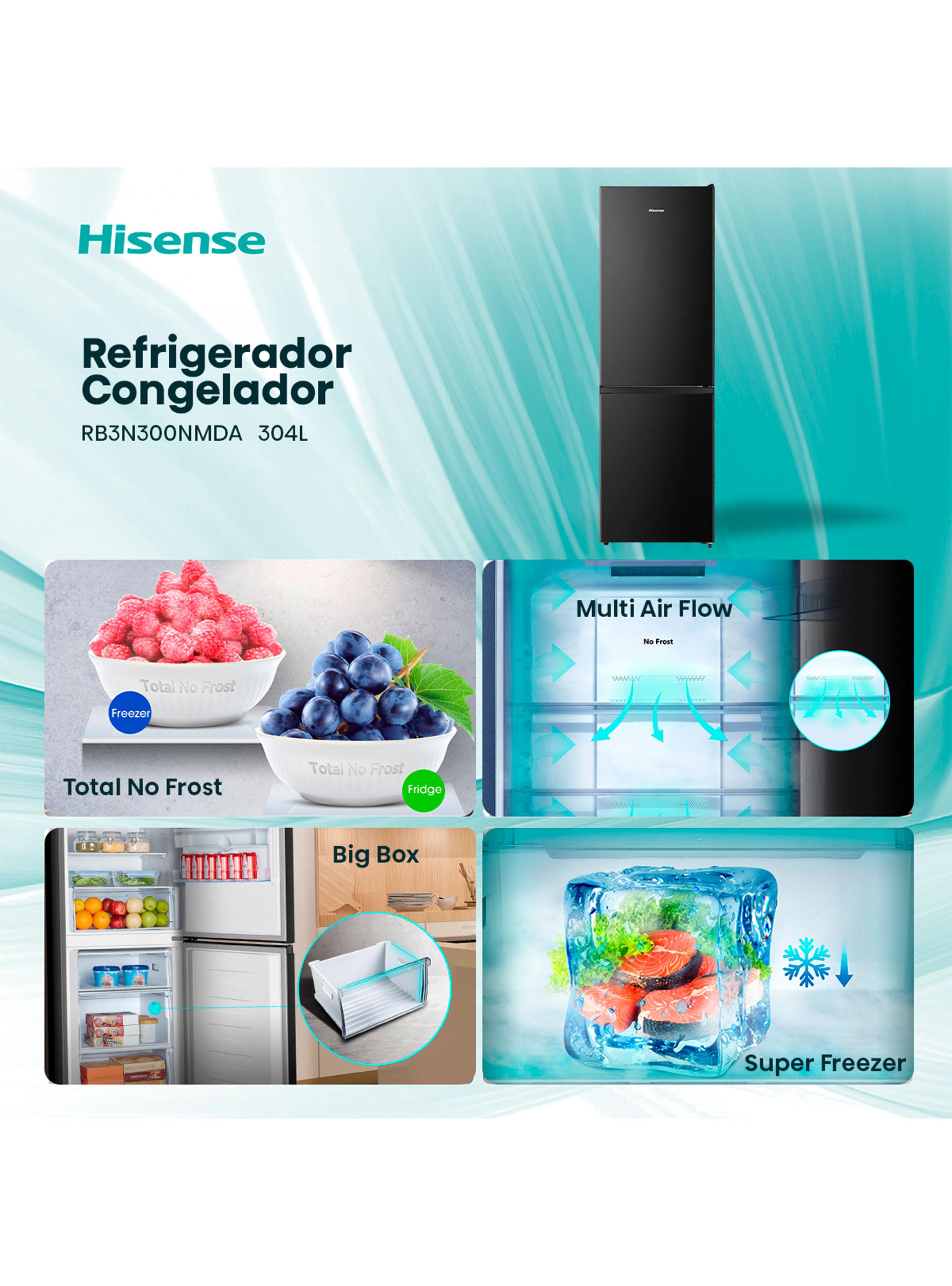 Refrigerador Bottom Freezer No Frost 304 Litros RB3N300NMDA-4