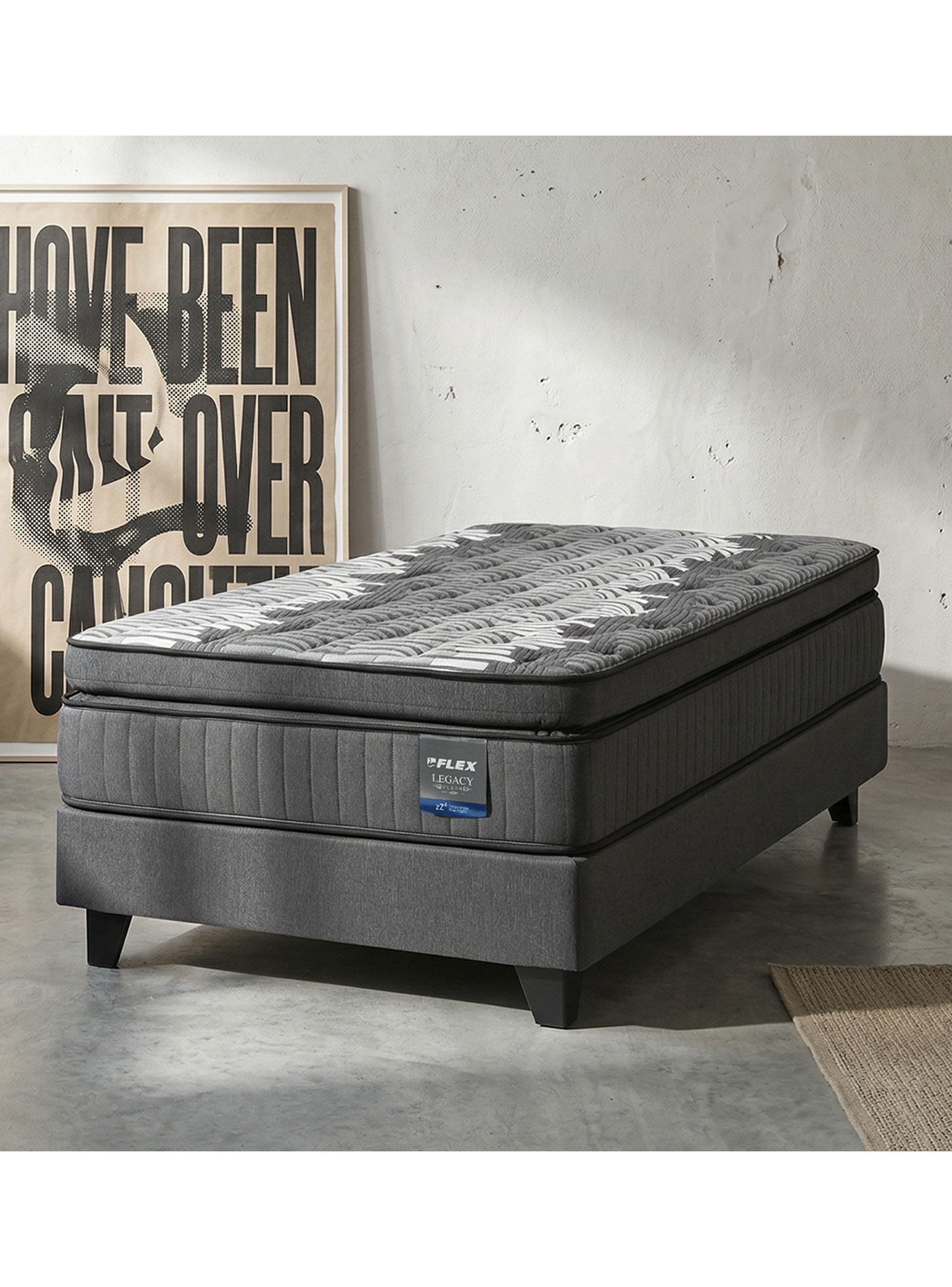 Cama Europea Legacy 1.5 Plazas (105x200) con Base Normal-5