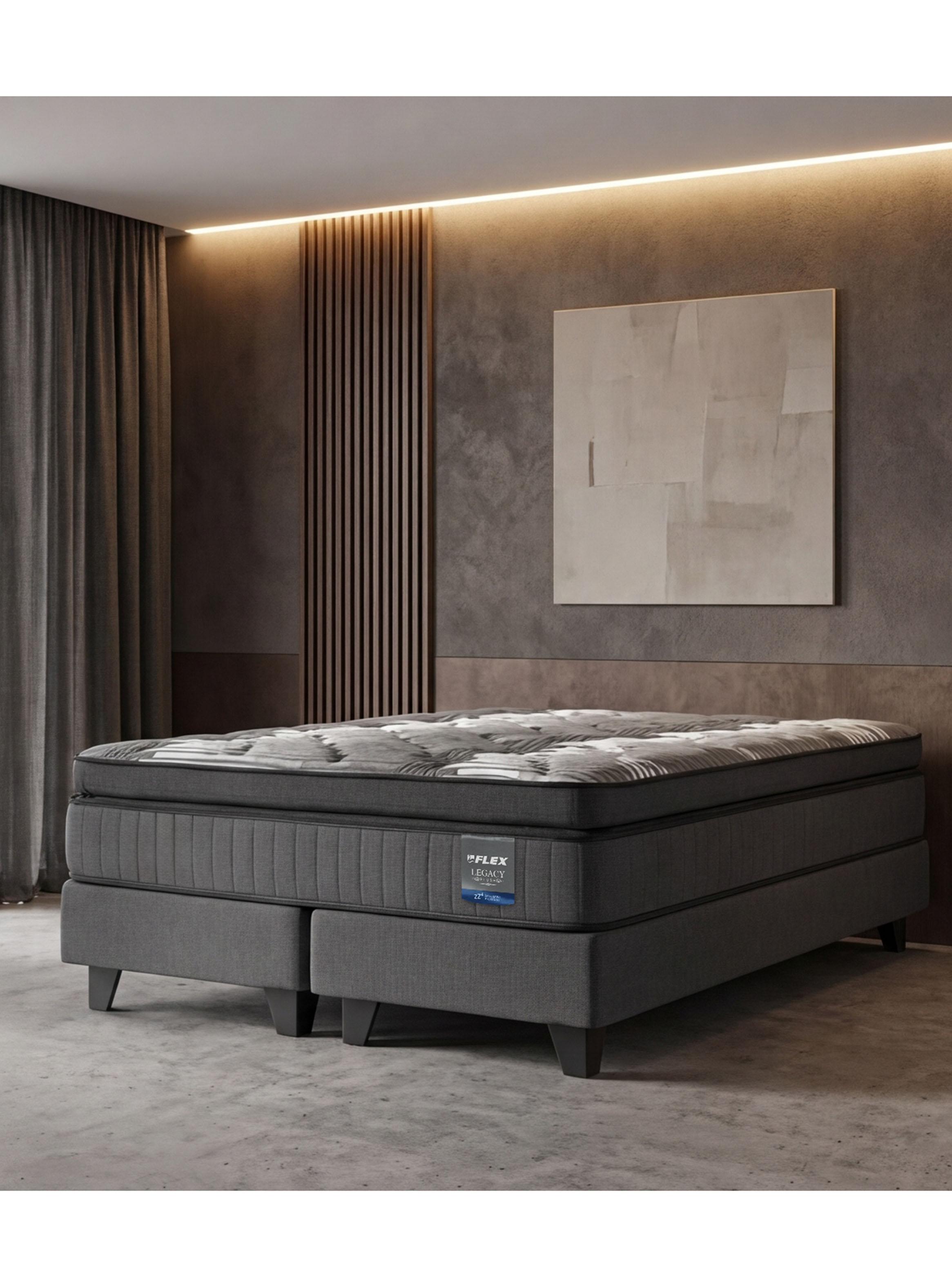 Cama Europea Legacy King (180x200) con Base Dividida-5