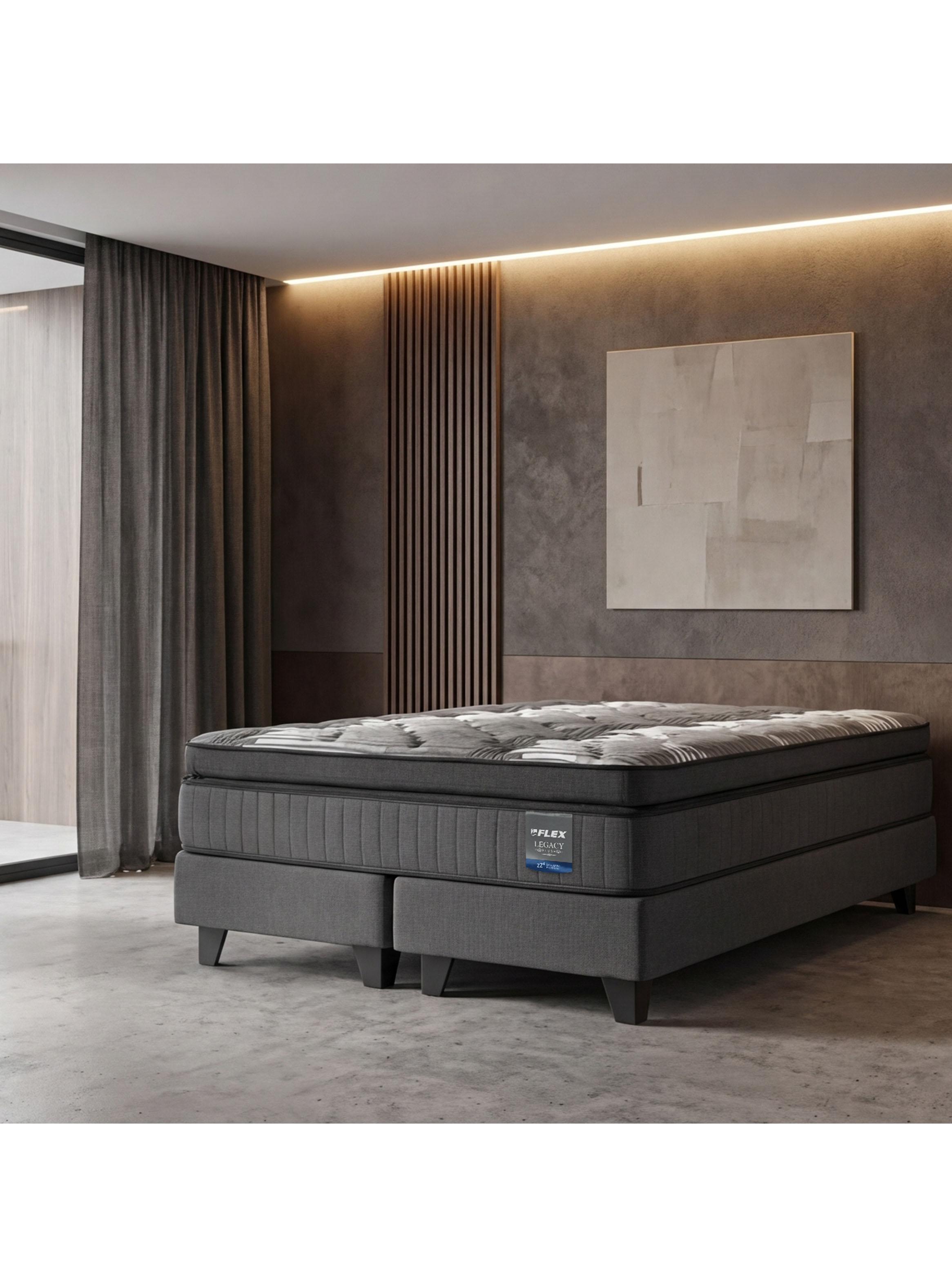 Cama Europea Legacy Súper King (200x200) Base Dividida-4