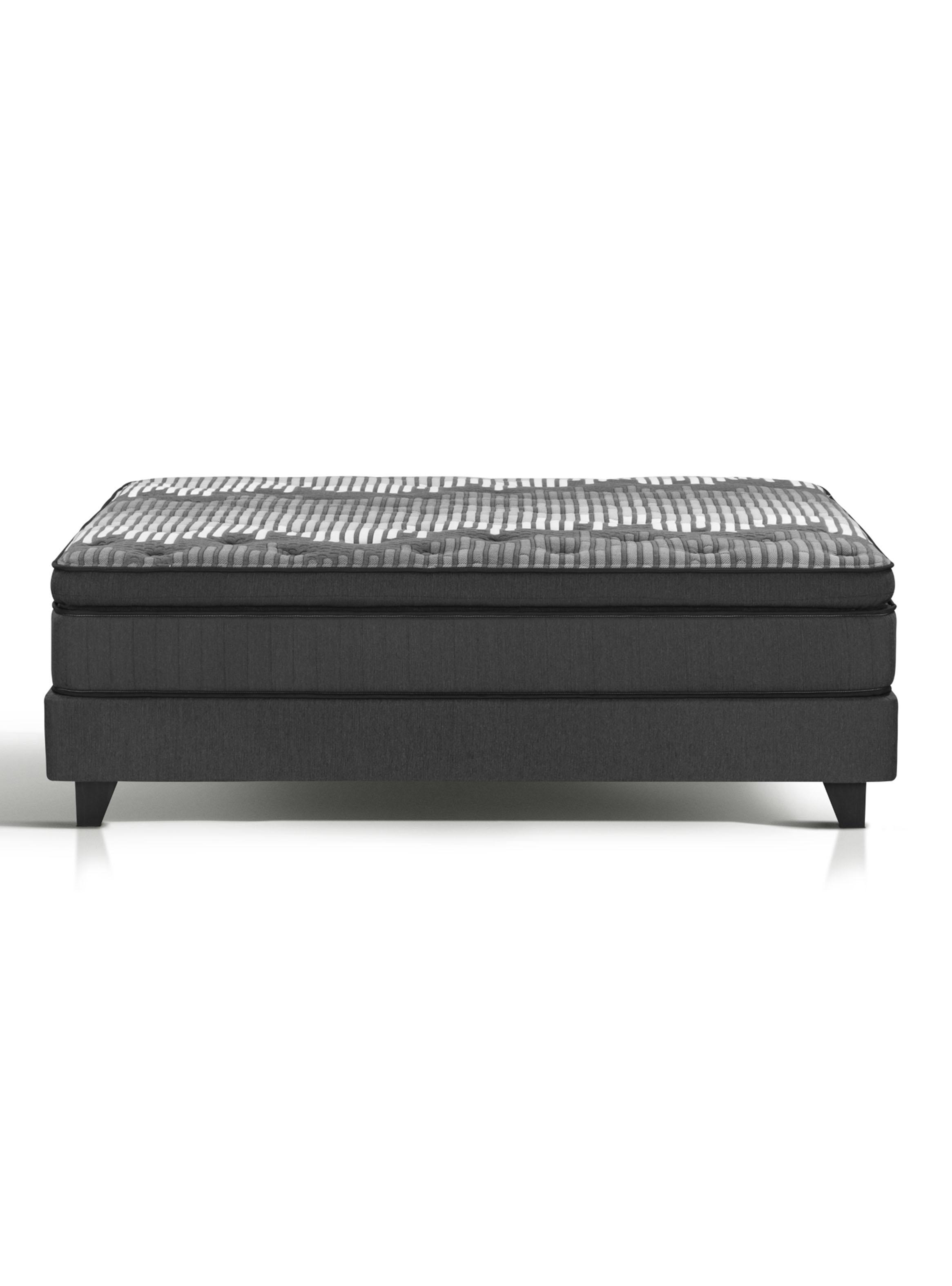 Cama Europea Legacy Plush Súper King (200x200) + Respaldo Design Grafito-2