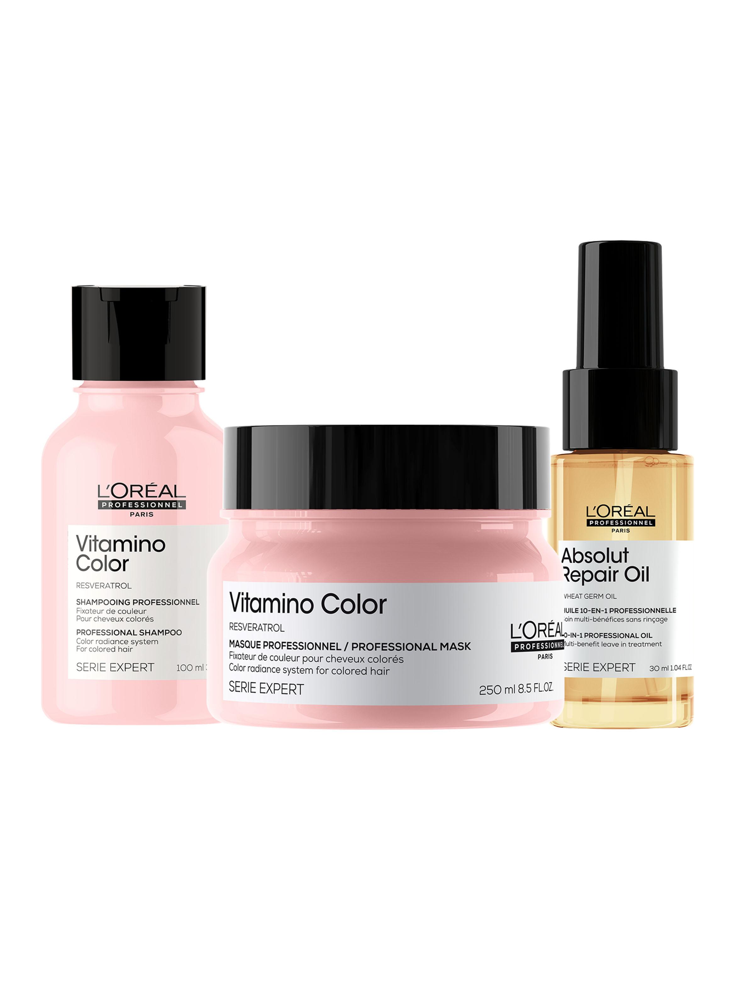 Set Cuidado del Color Shampoo 100 ml + Máscara 250 ml + Aceite 30 ml-0