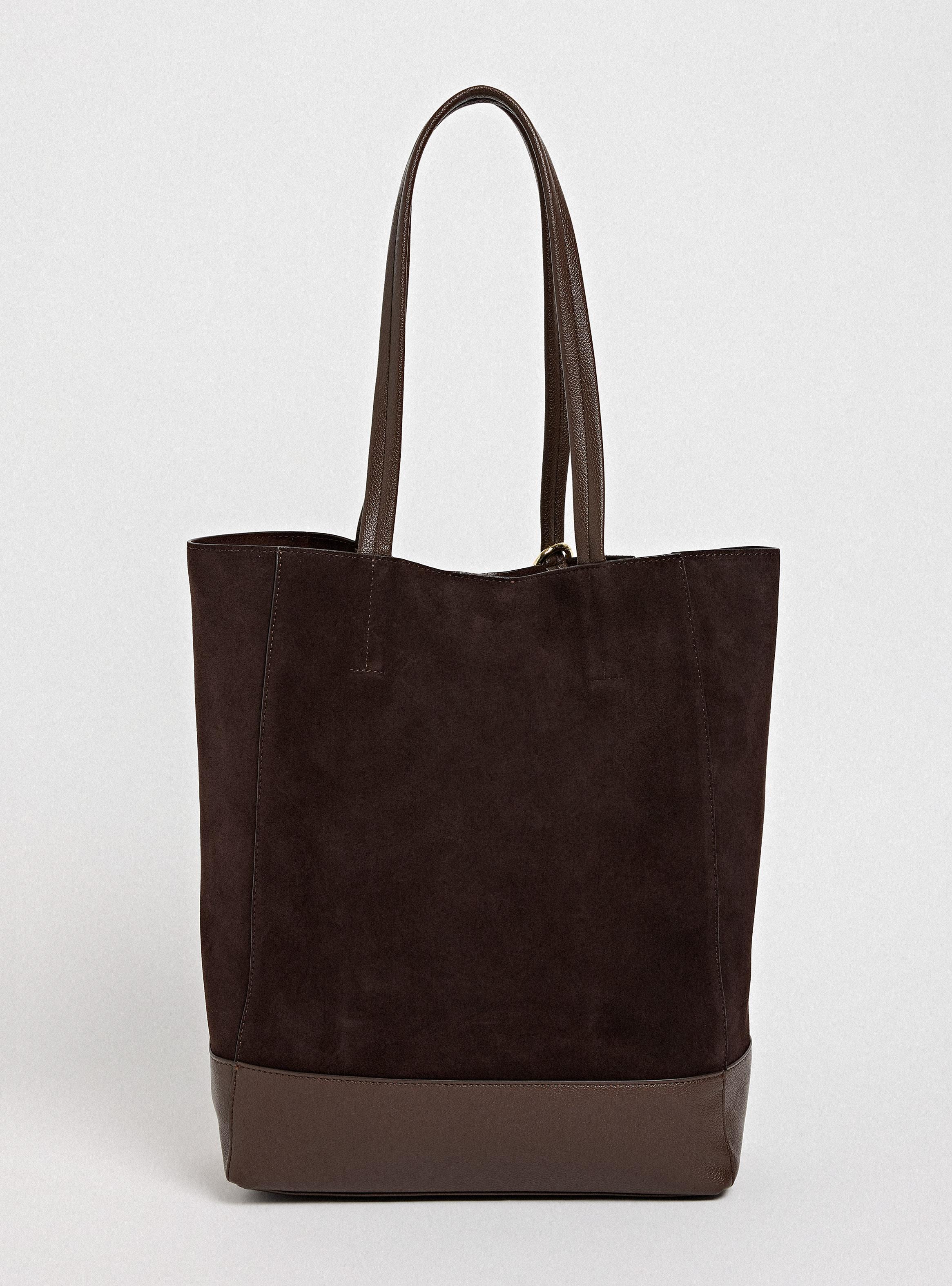 Cartera de Hombro Totebag Detalle Flecos de Cuero-2