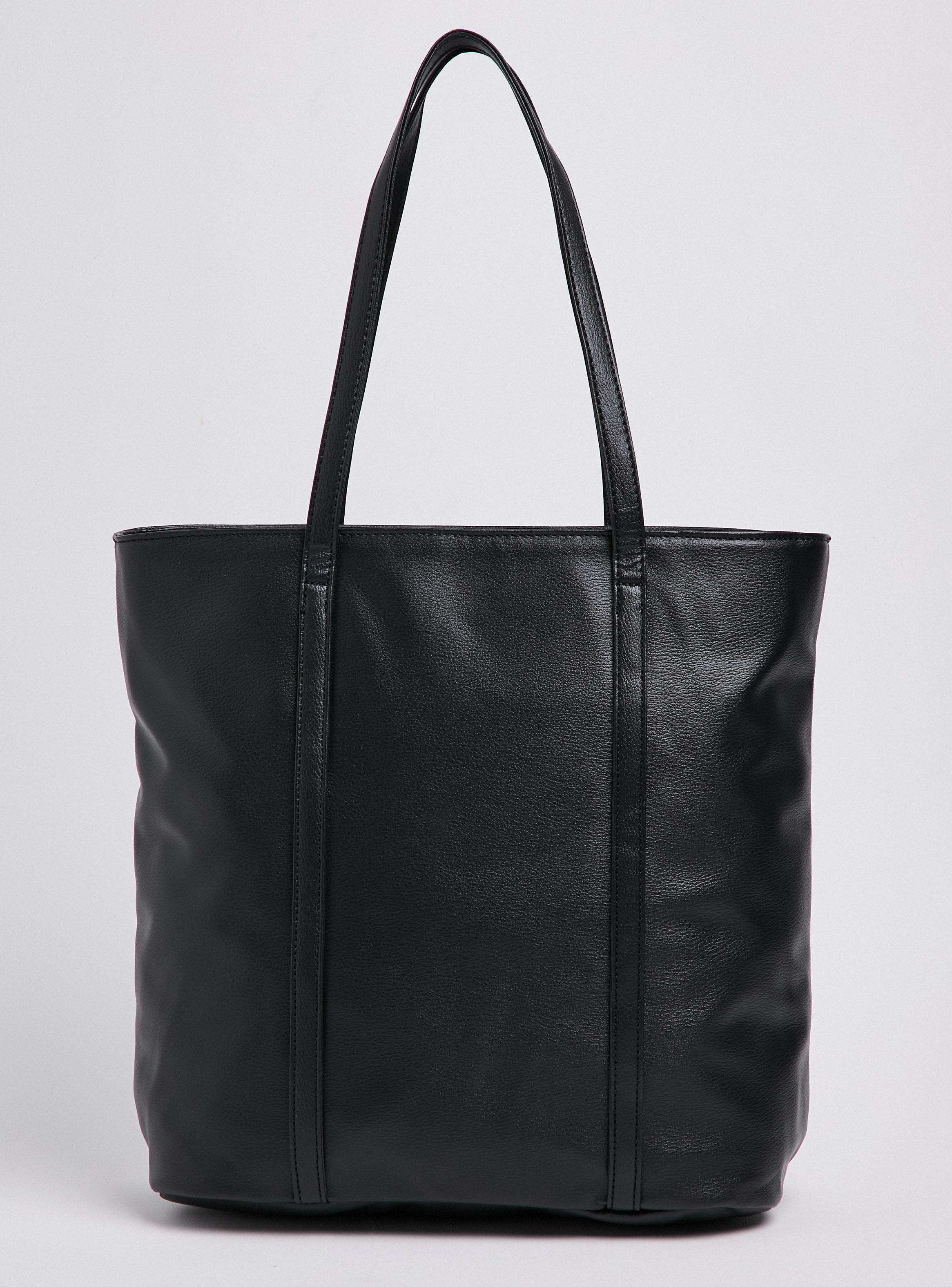 Cartera de Hombro Tote Bag con Tela Trenzada y Charm-4