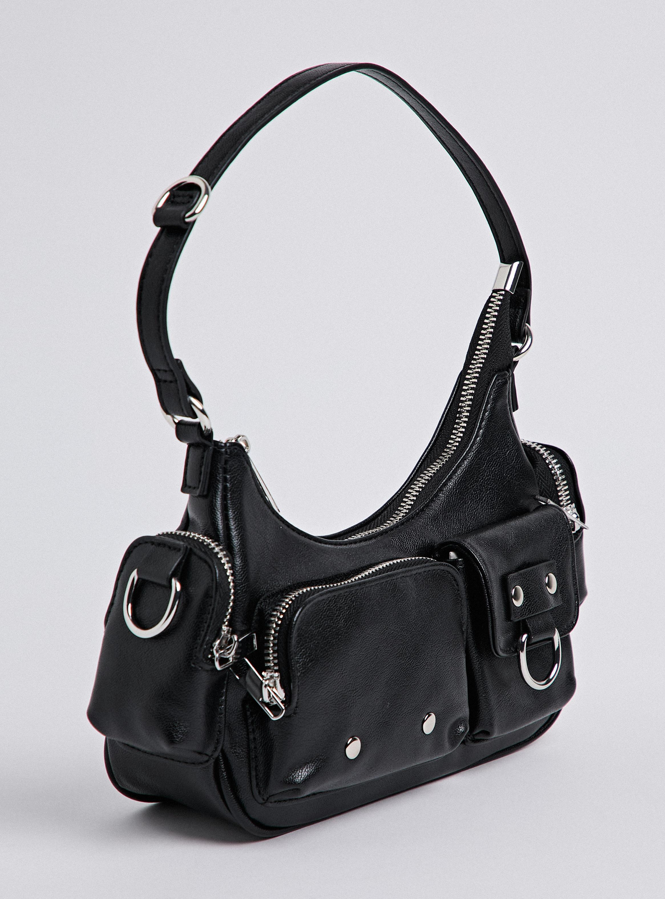 Cartera de Hombro Tipo Cargo Eco Cuero-3