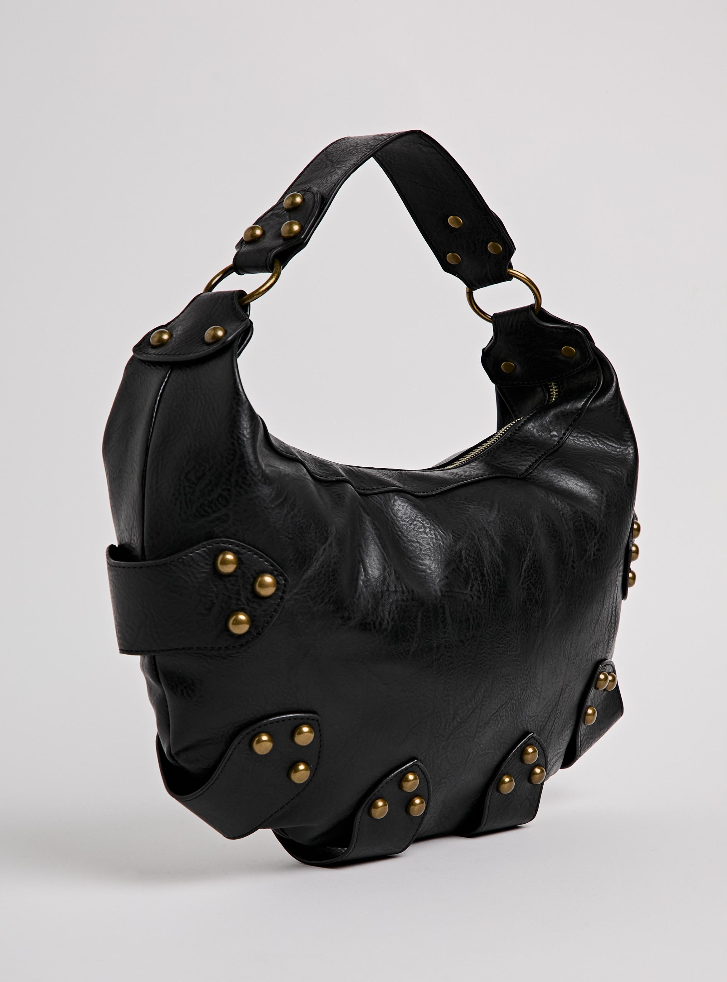 Cartera de Hombro Diseño Tachas Metálicas Eco Cuero-3