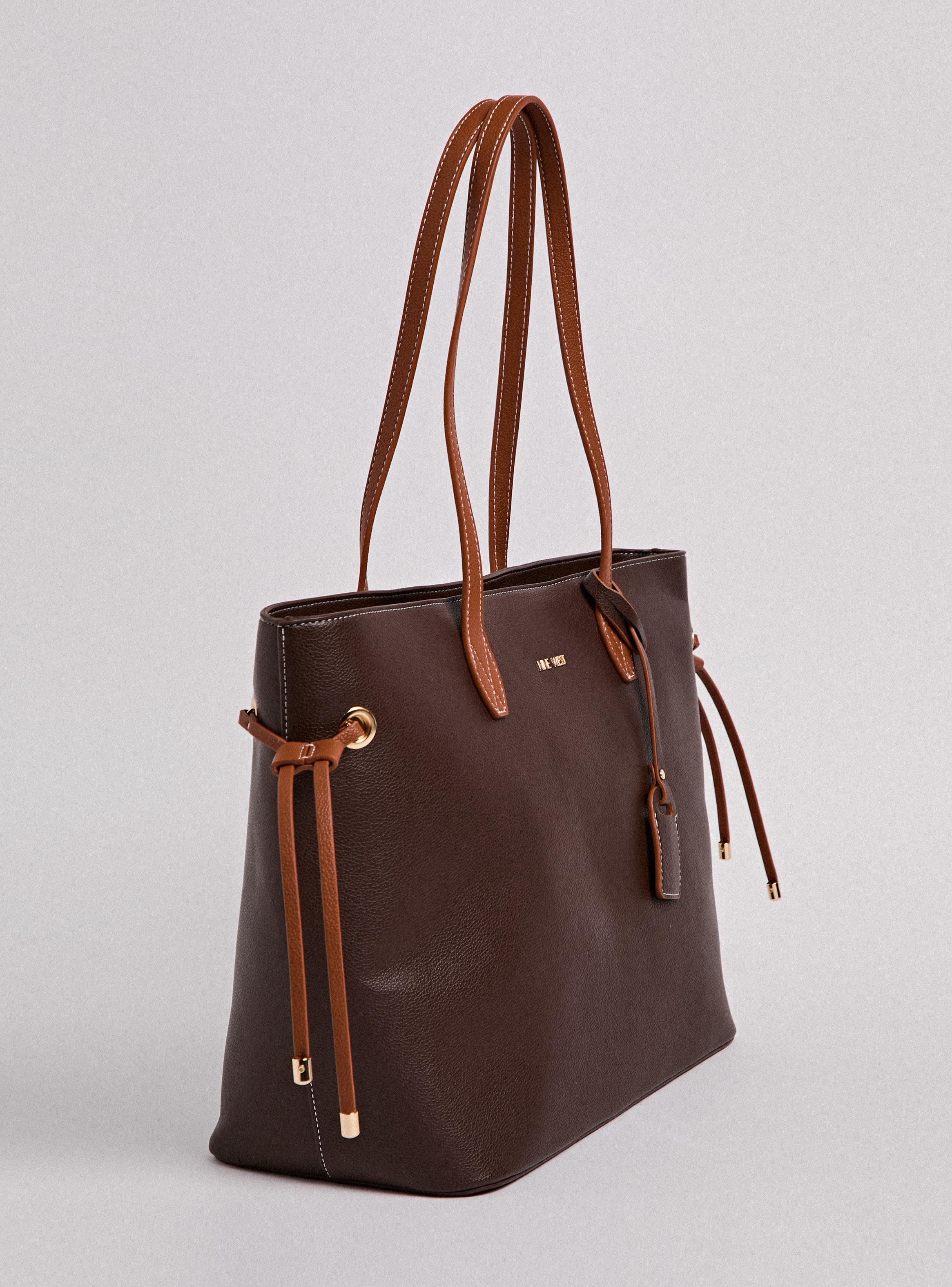 Cartera de Hombro Totebag Textura con Tiras-1