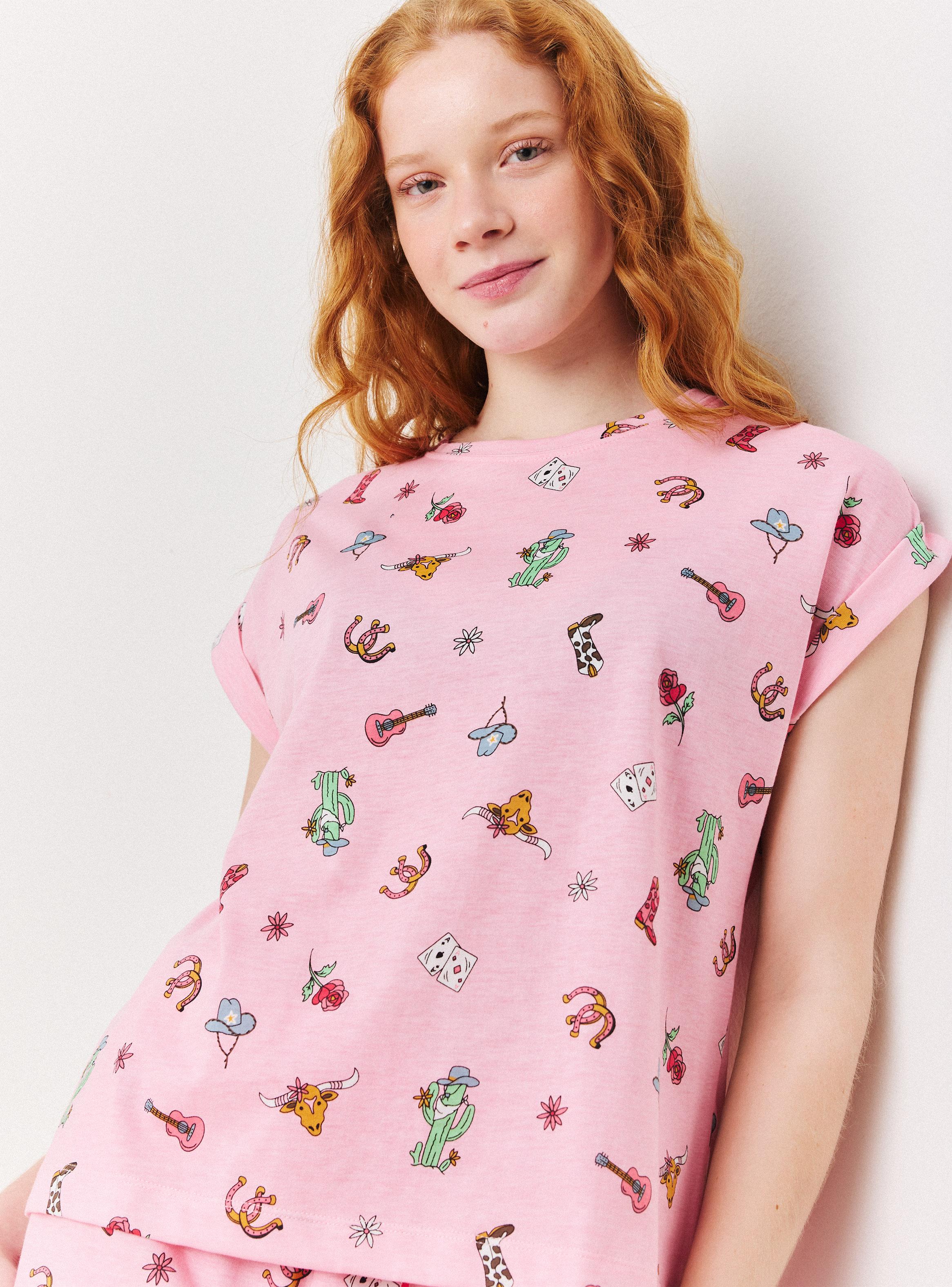 Pijama Diseño Estampado Figuras-2