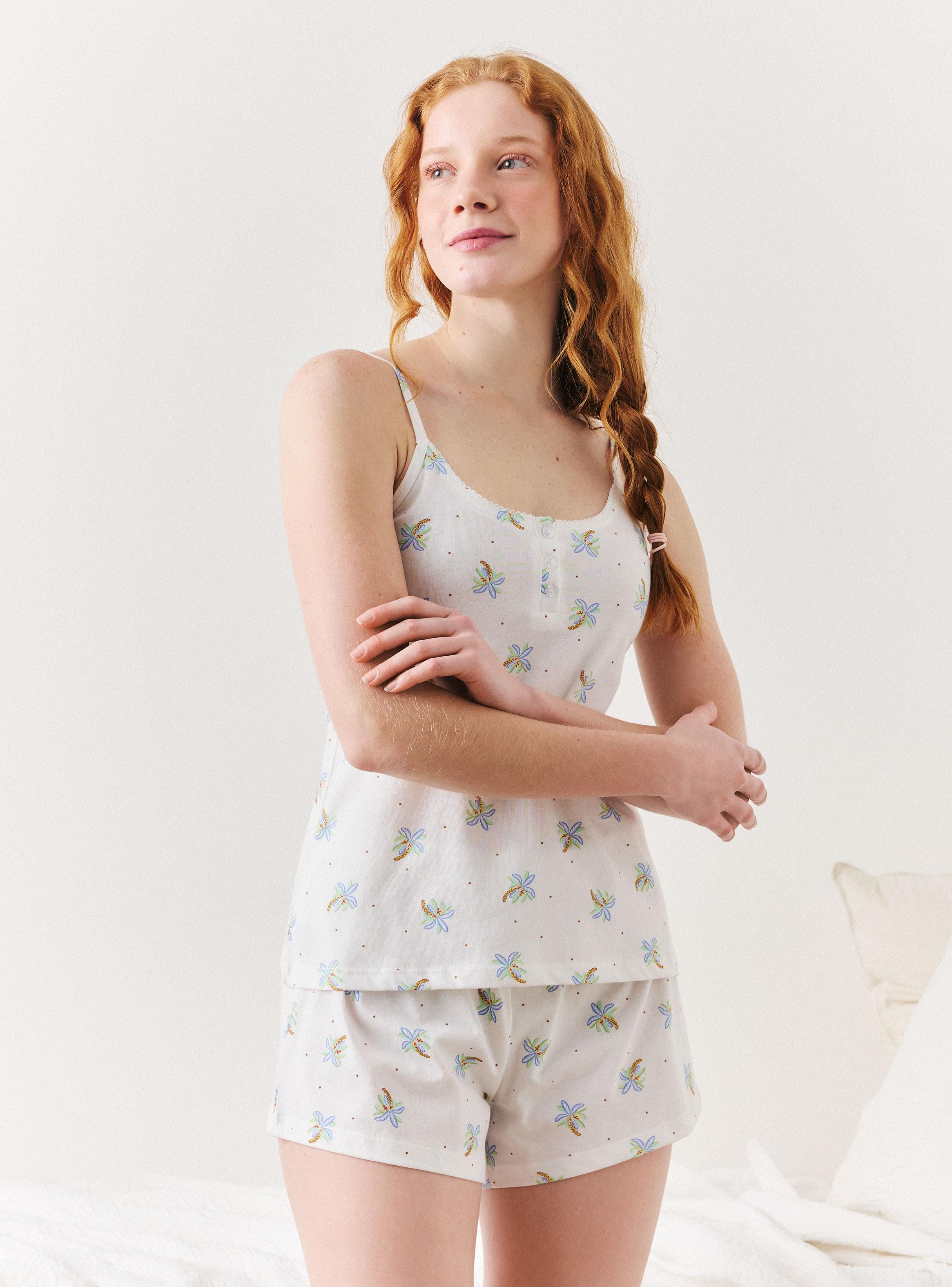 Pijama Algodón Estampado-0
