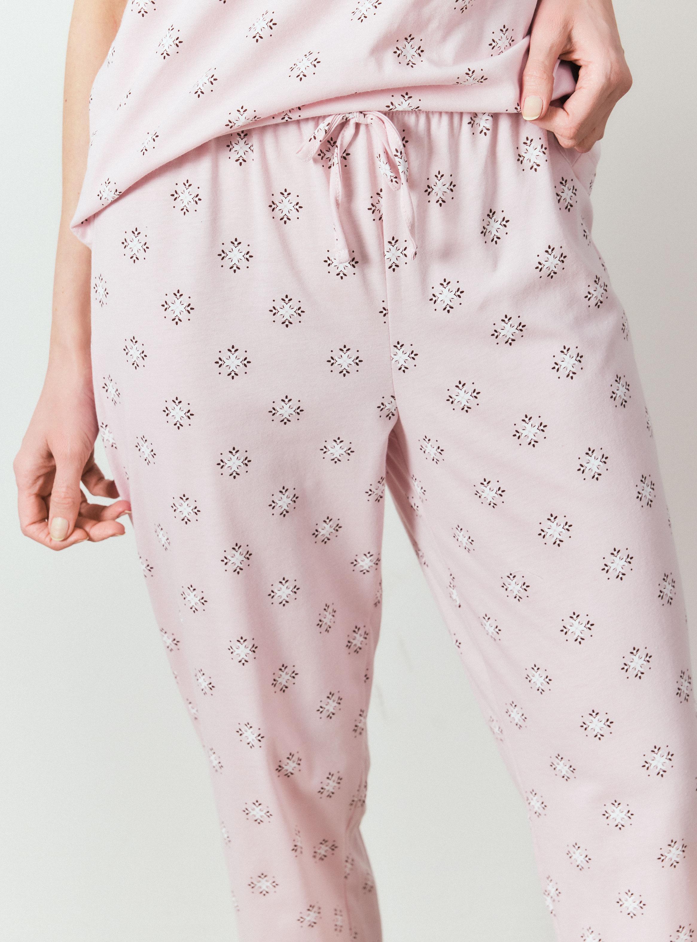 Pijama un Color con Detalle Estampados Mini-3