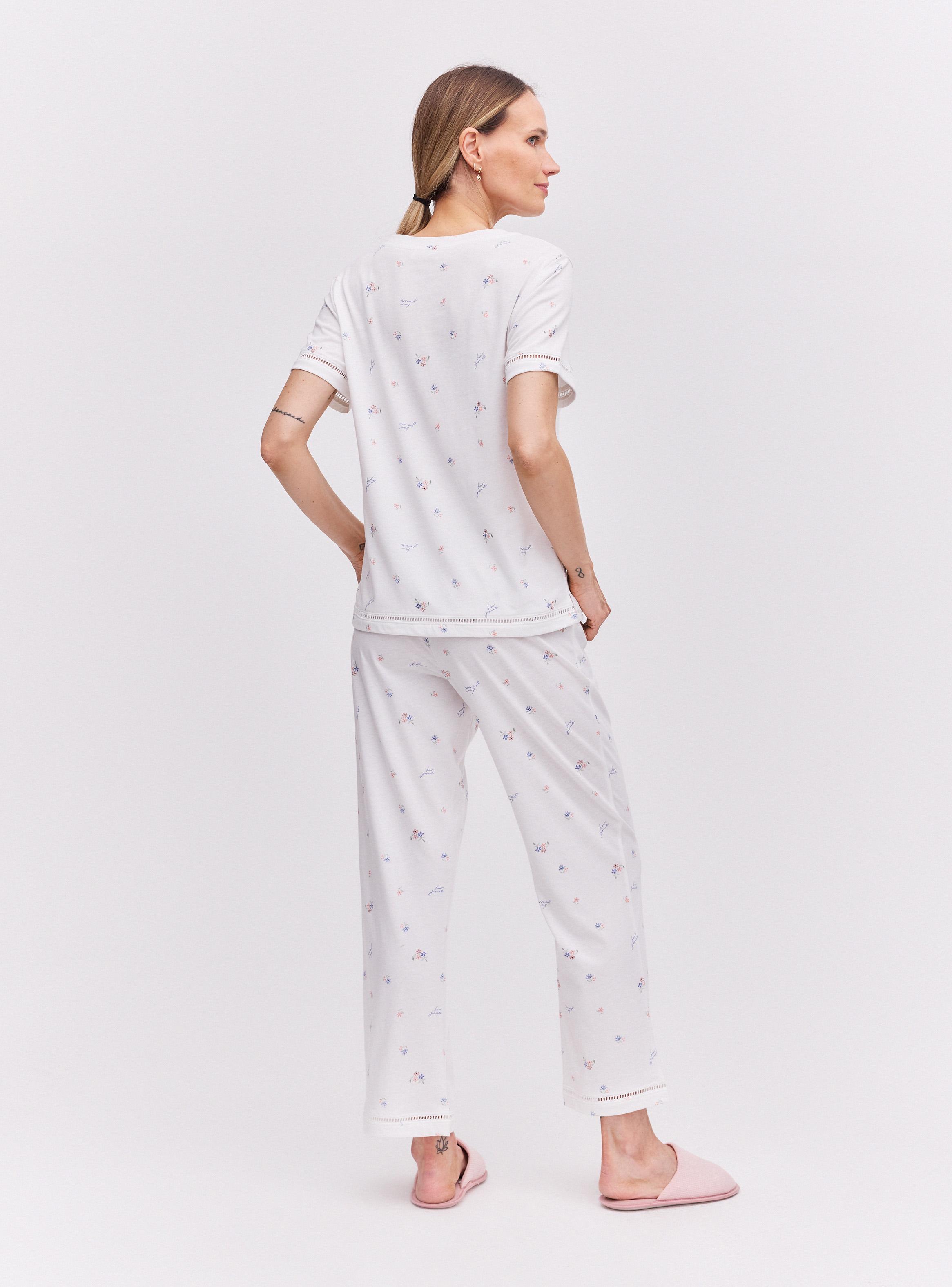 Pijama Cuello en V Estampado-5