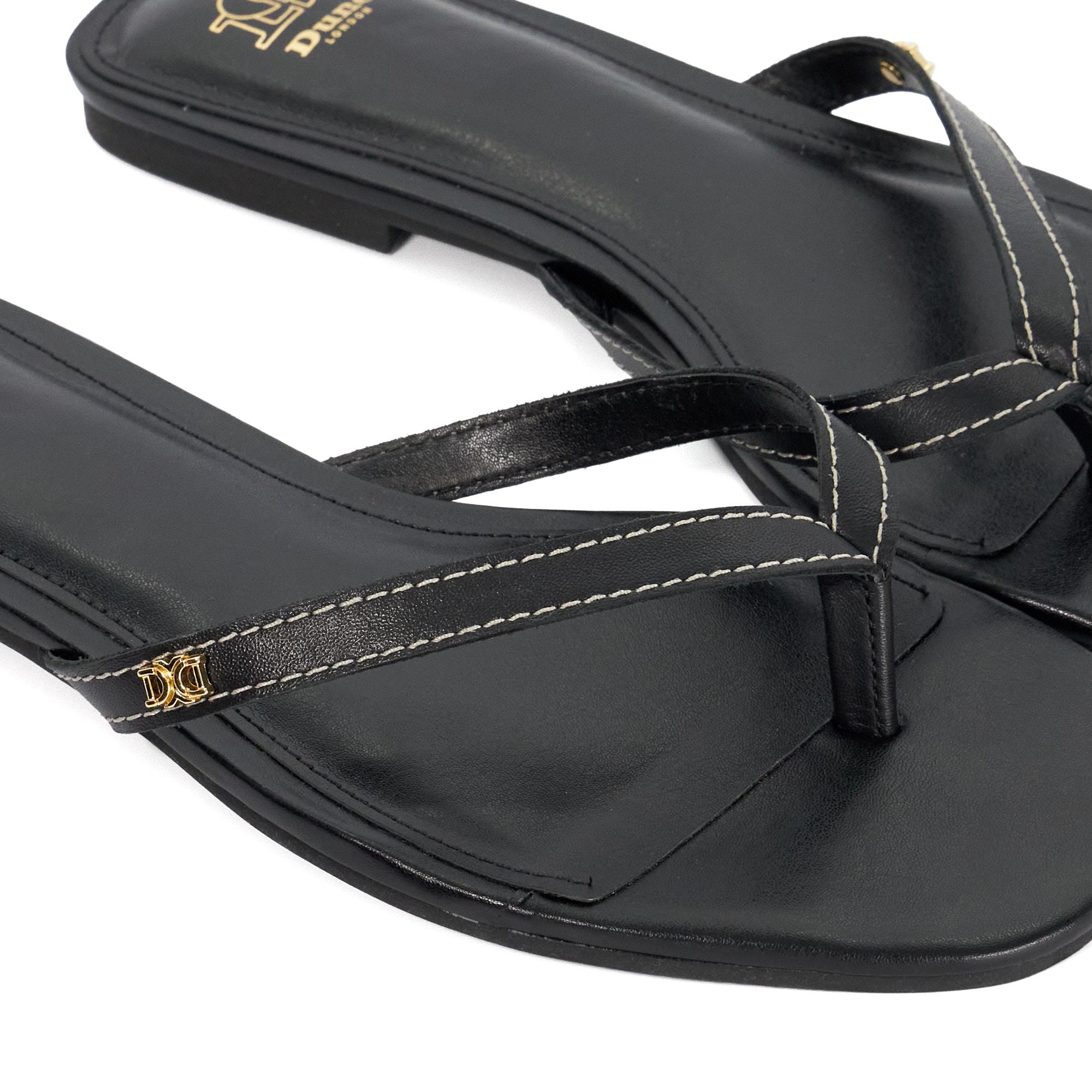 Sandalia Lasslie Cuero Mujer-4
