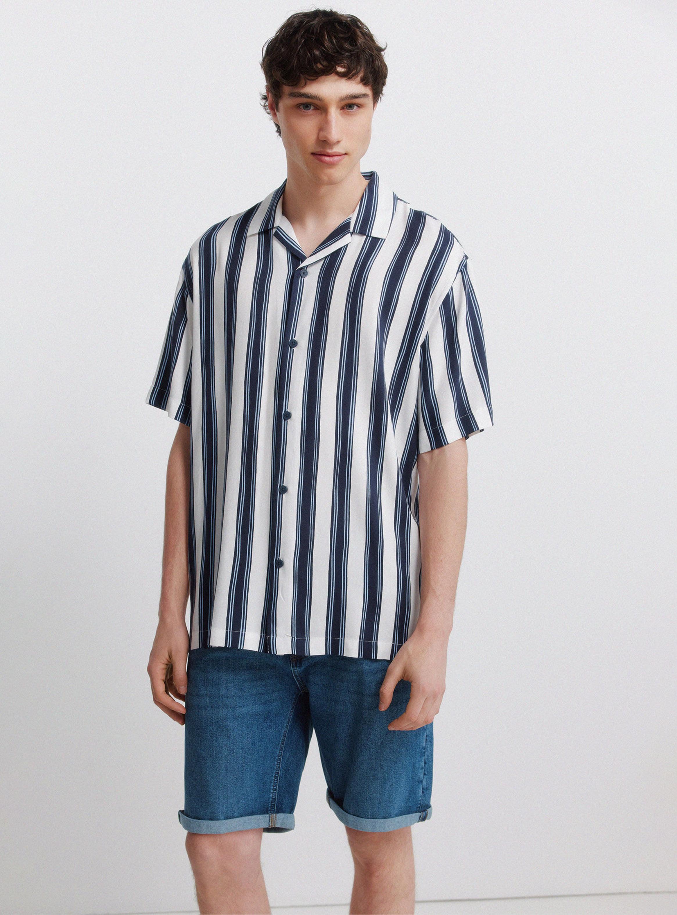 Bermuda Vaquera Tiro Medio Regular Fit-4