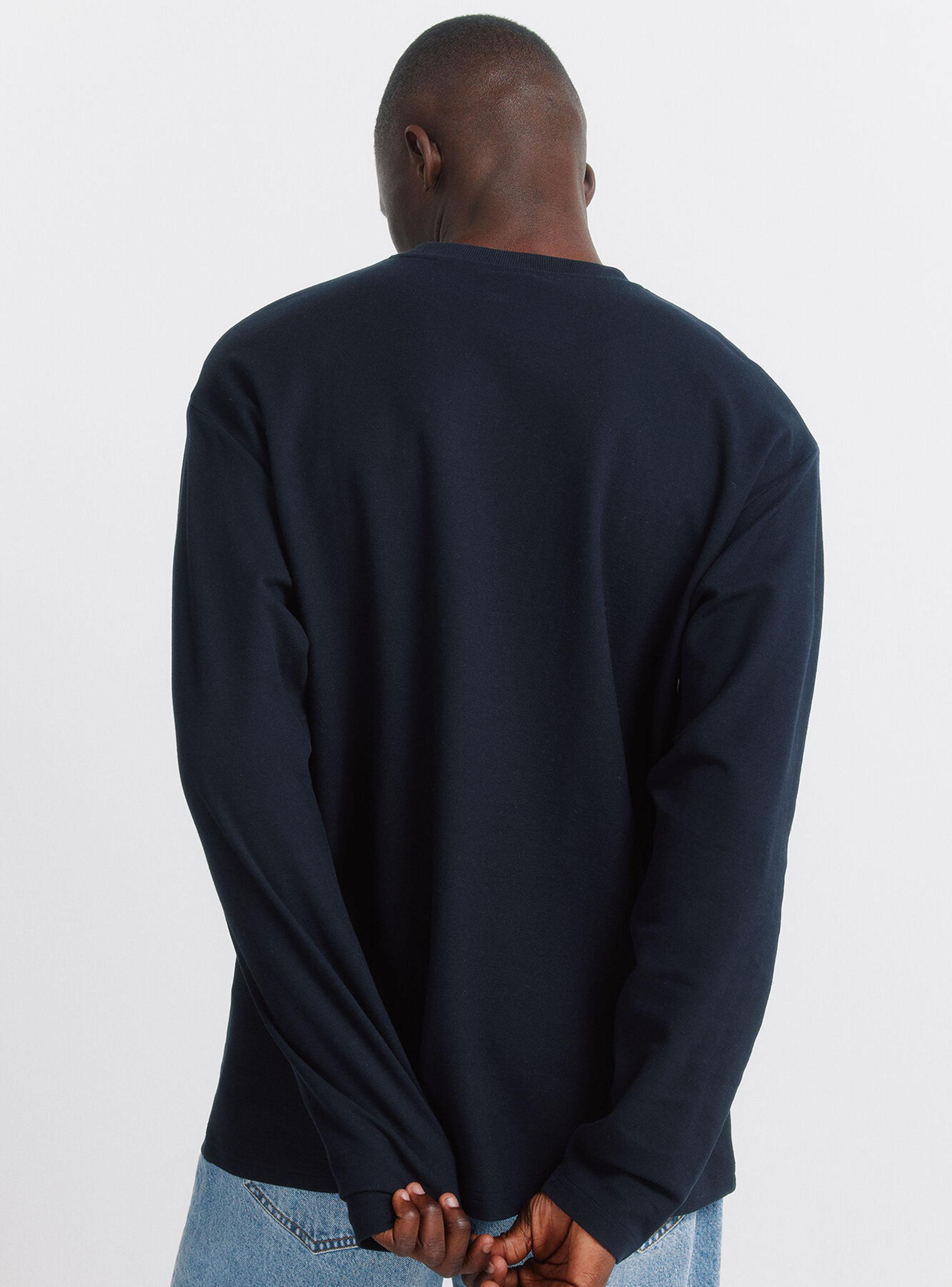 Polera Piqué Manga Larga Corte-1