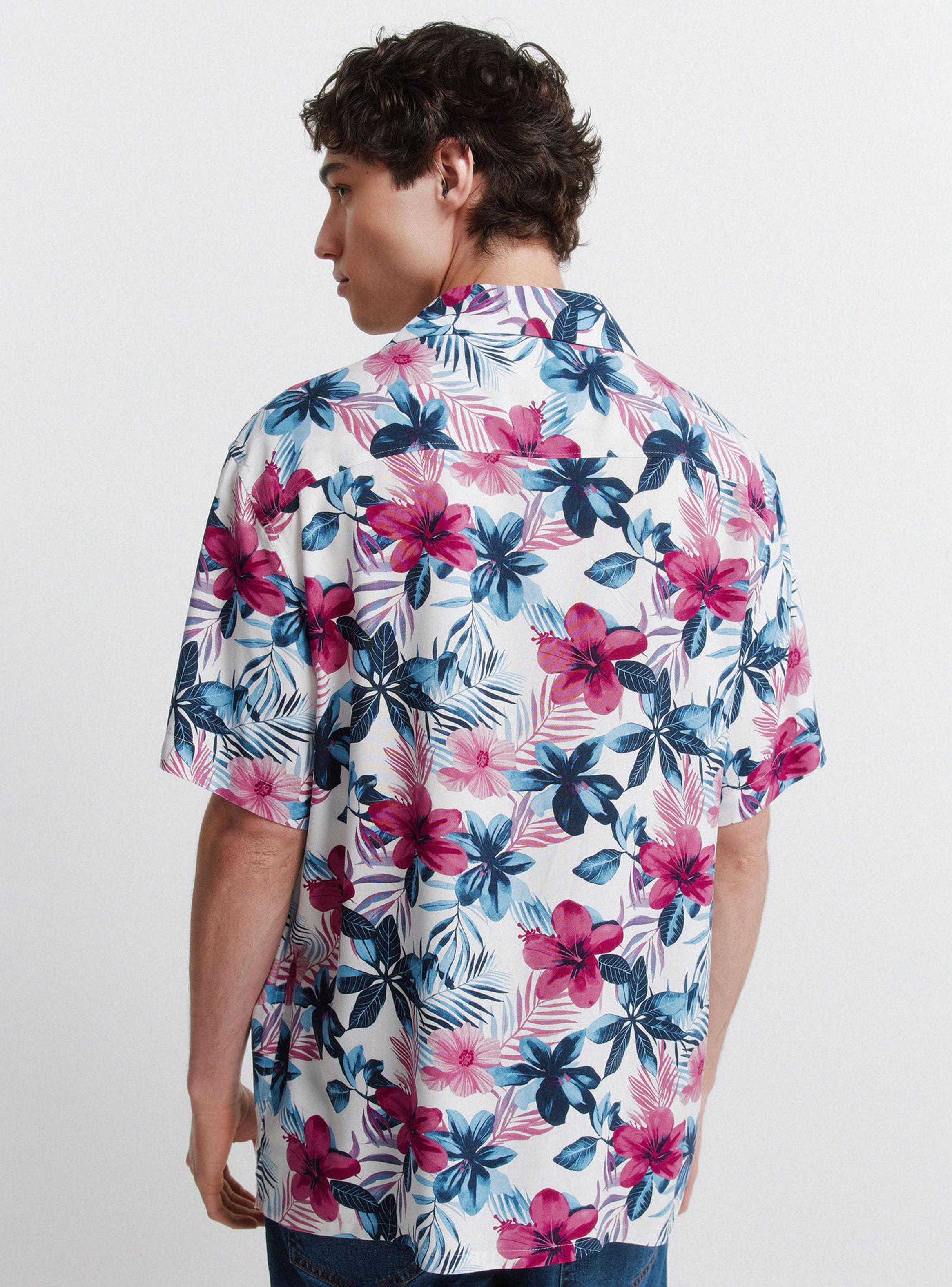 Camisa Manga Corta Viscosa Estampada-1