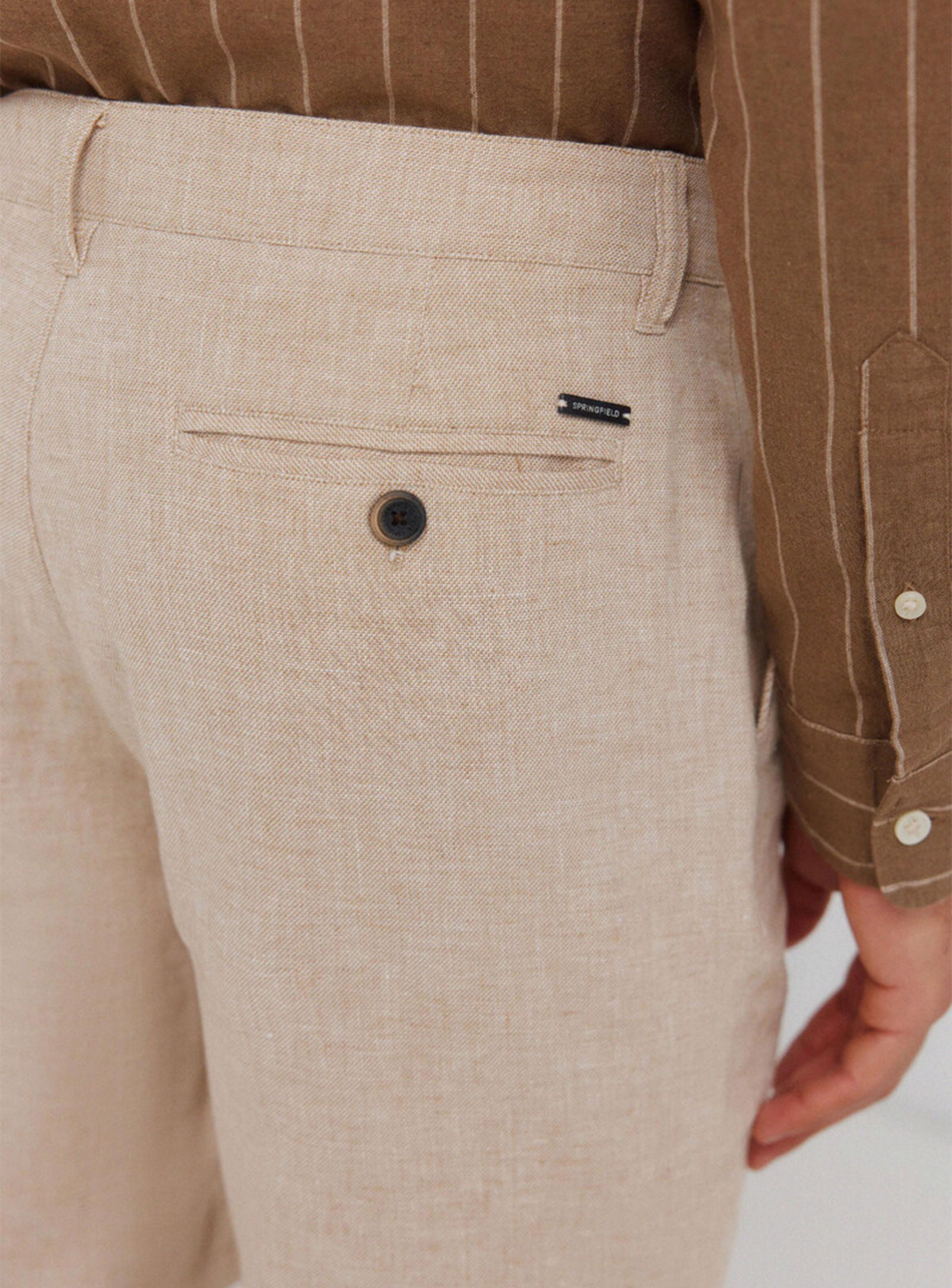Bermudas Dobby Comfort Fit de Lino-4