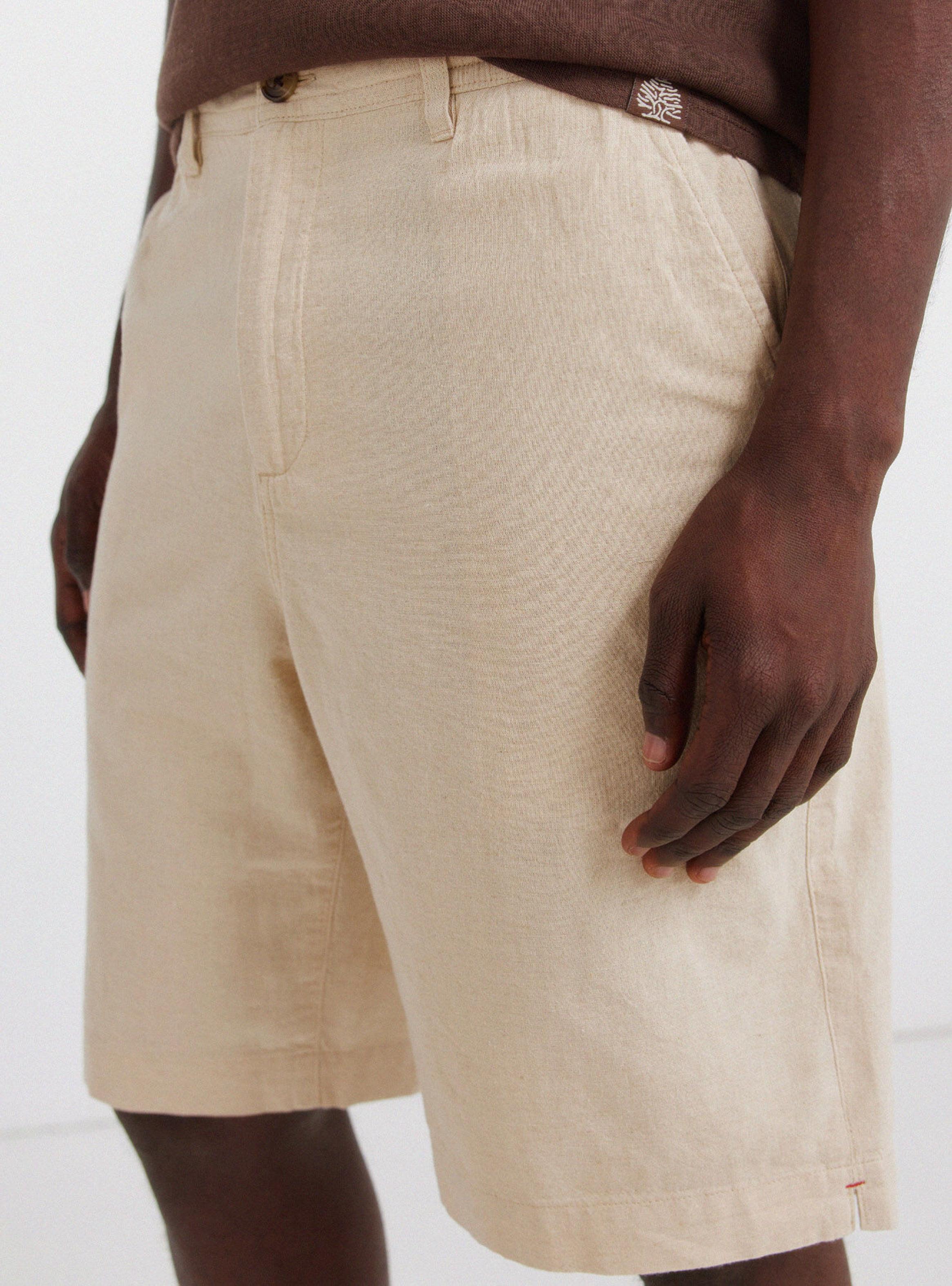 Bermuda Lino Relaxed Fit-3