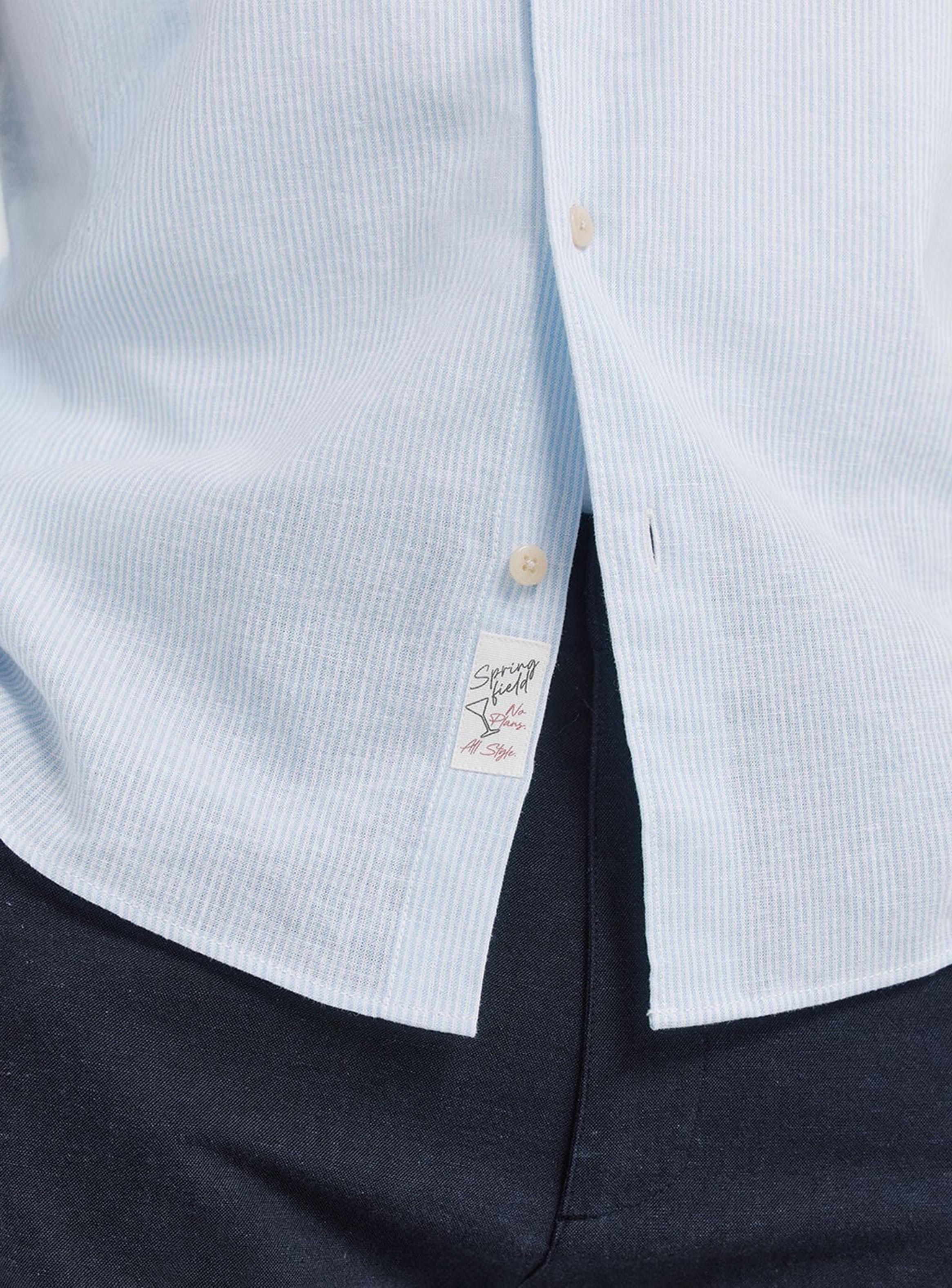 Camisa Manga Corta Lino Micro Raya-3