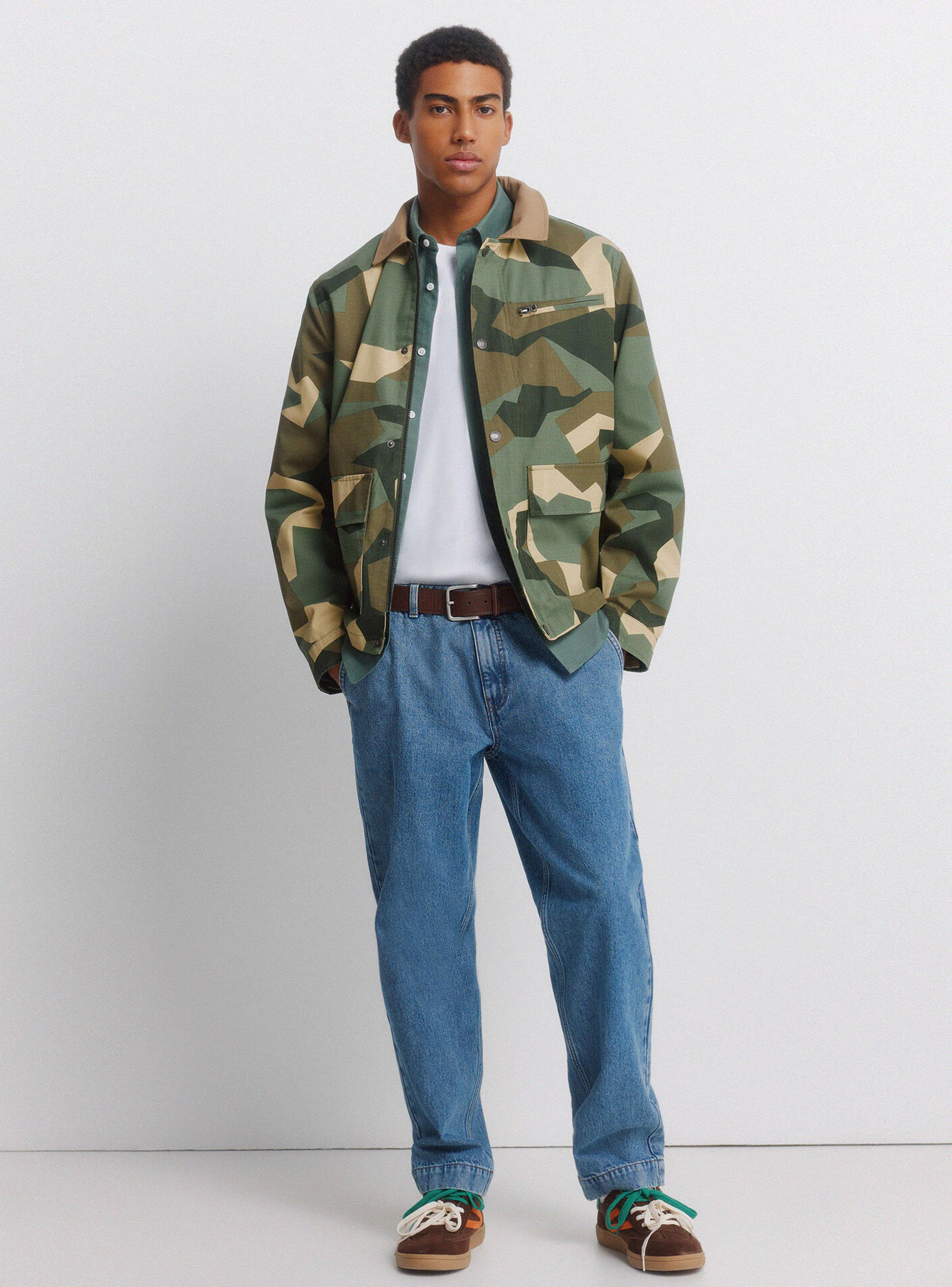Parka Camuflaje Cuello Contraste-4