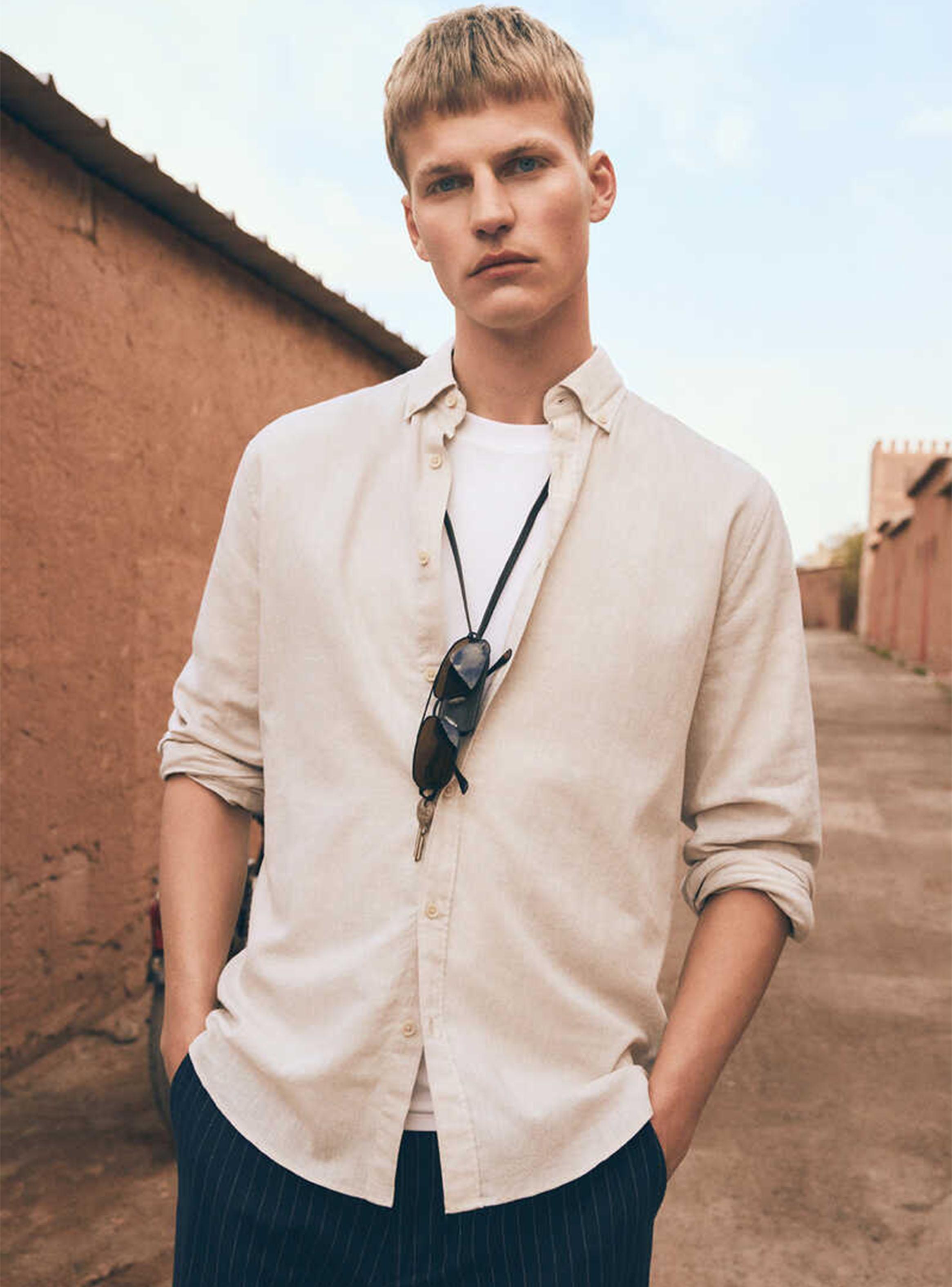 Camisa Lino Unicolor-2