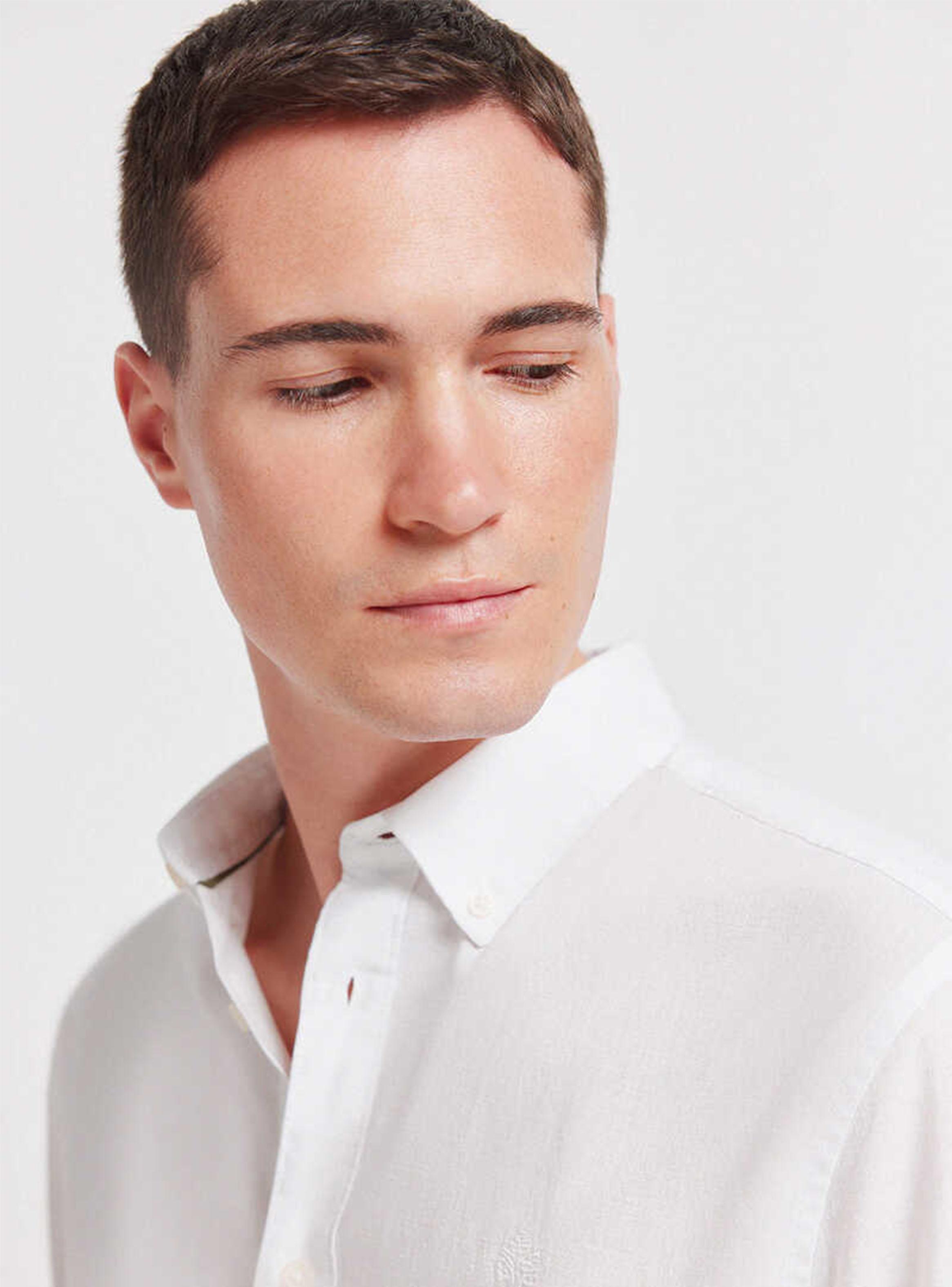 Camisa de Lino Casual-2