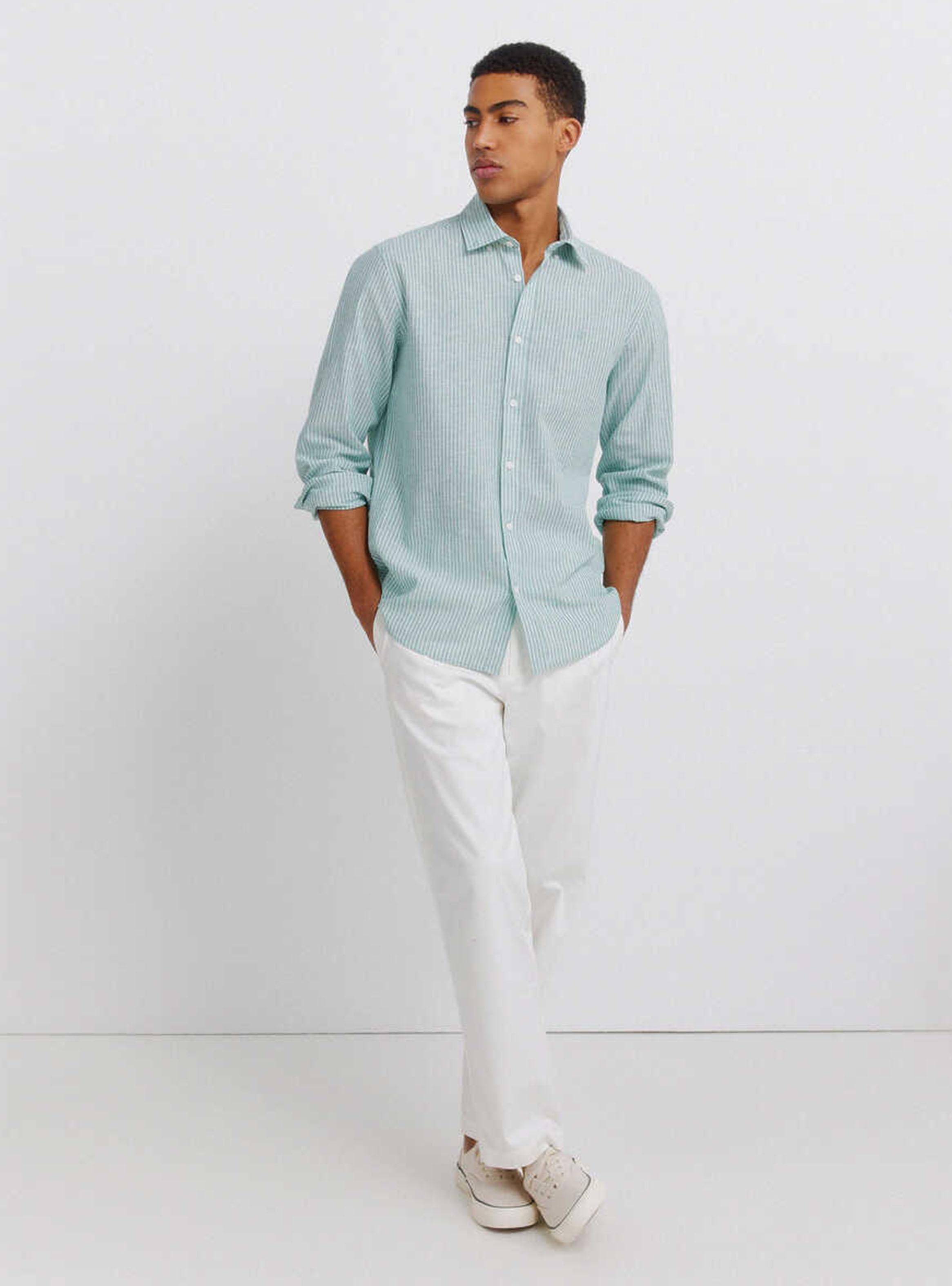 Camisa Lino a Rayas-4