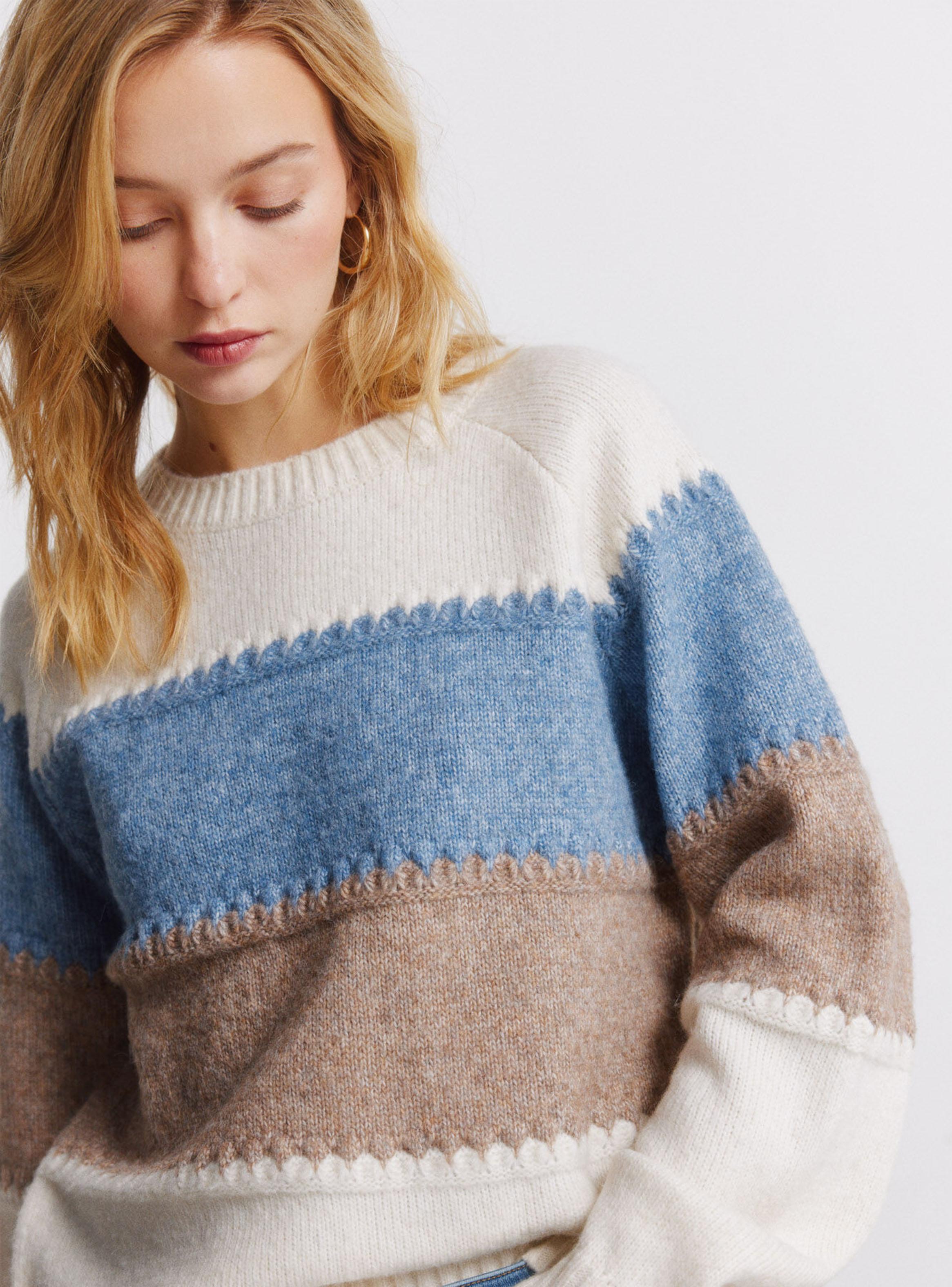 Sweater Color Block-2