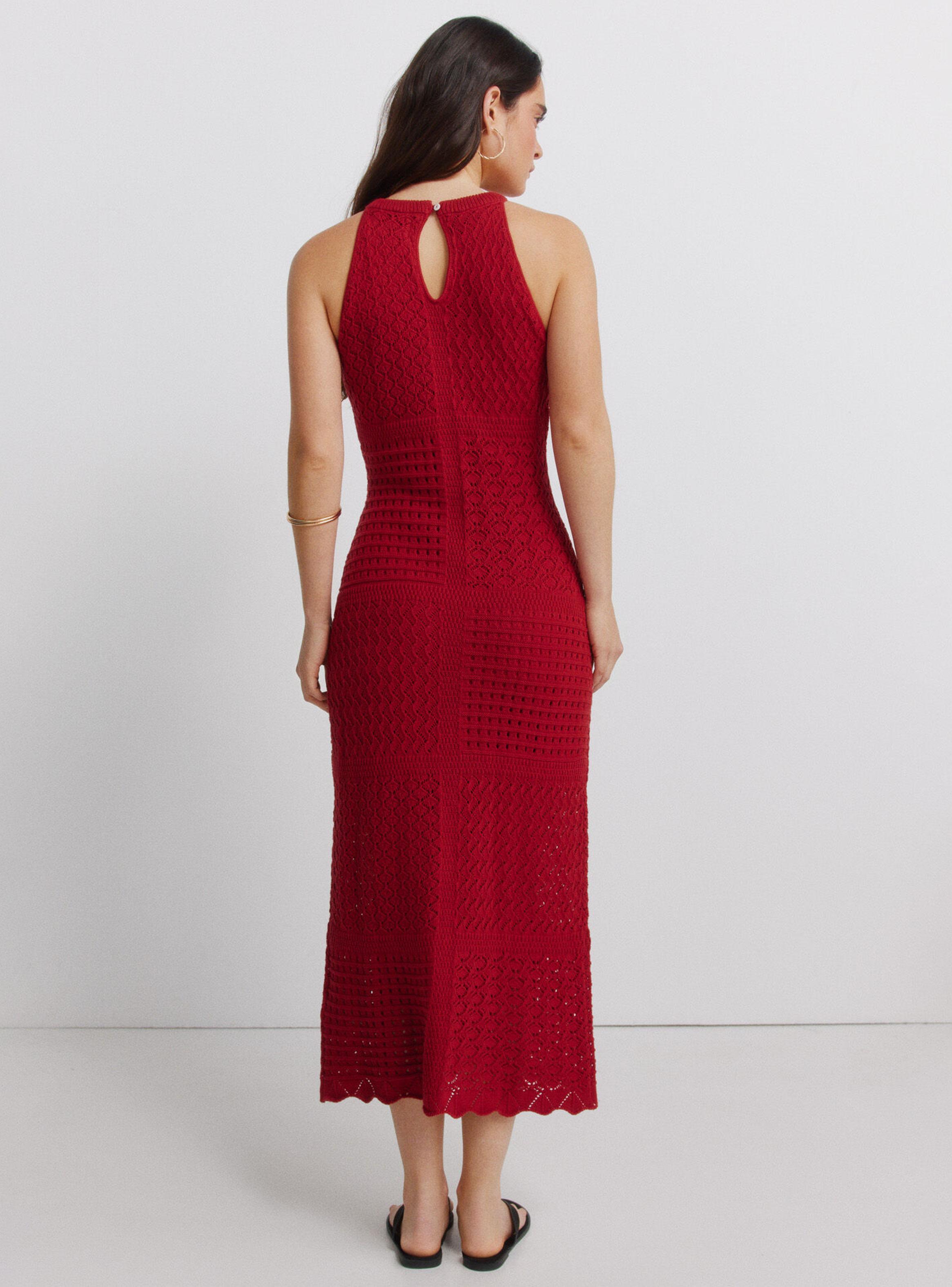 Vestido Pointelle Halter-1