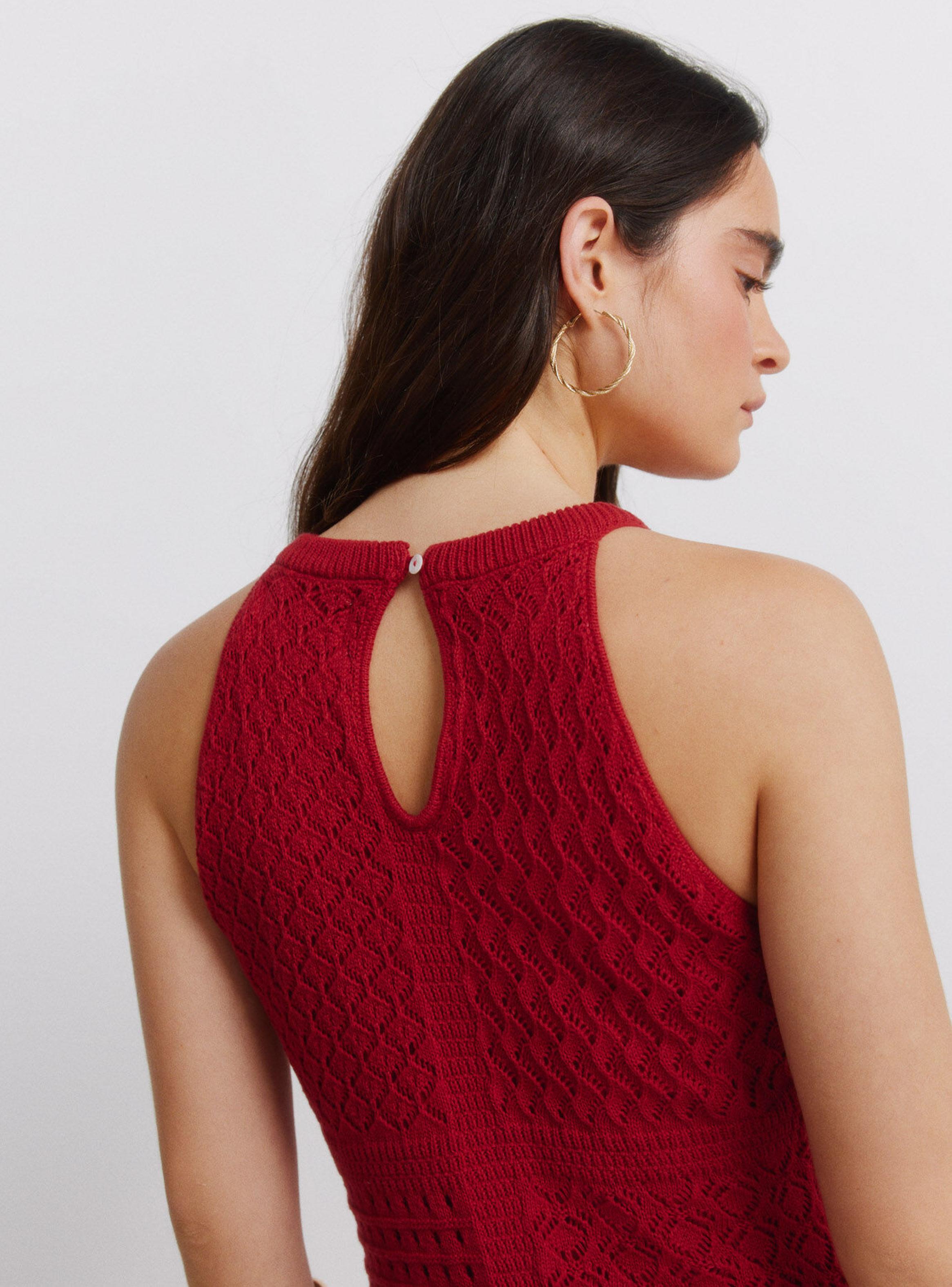 Vestido Pointelle Halter-4