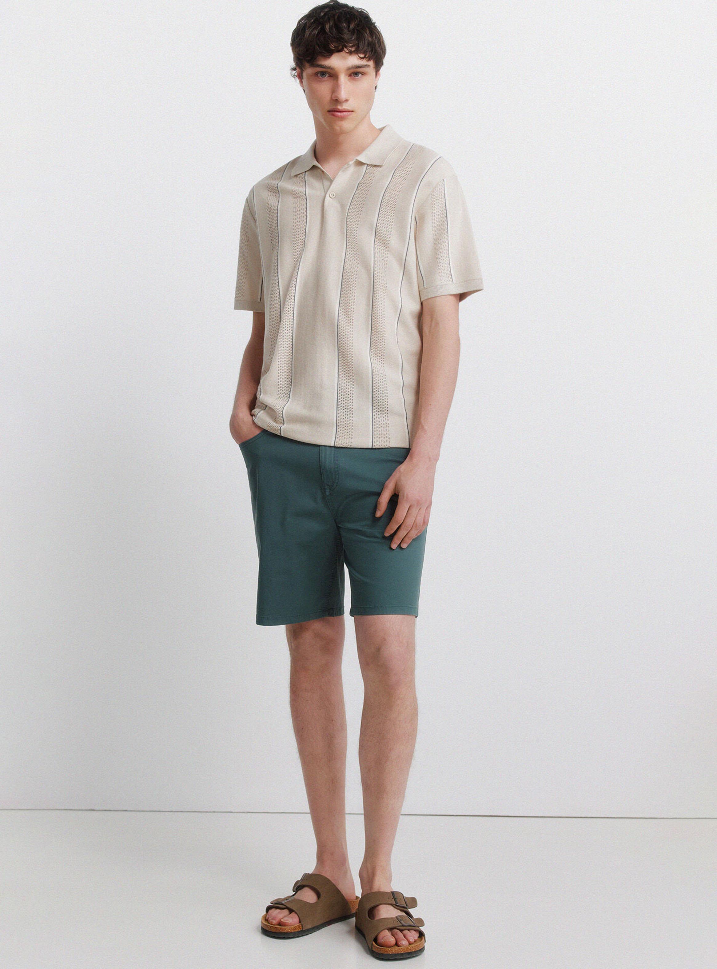 Polera Polo Calado Raya Contraste-3