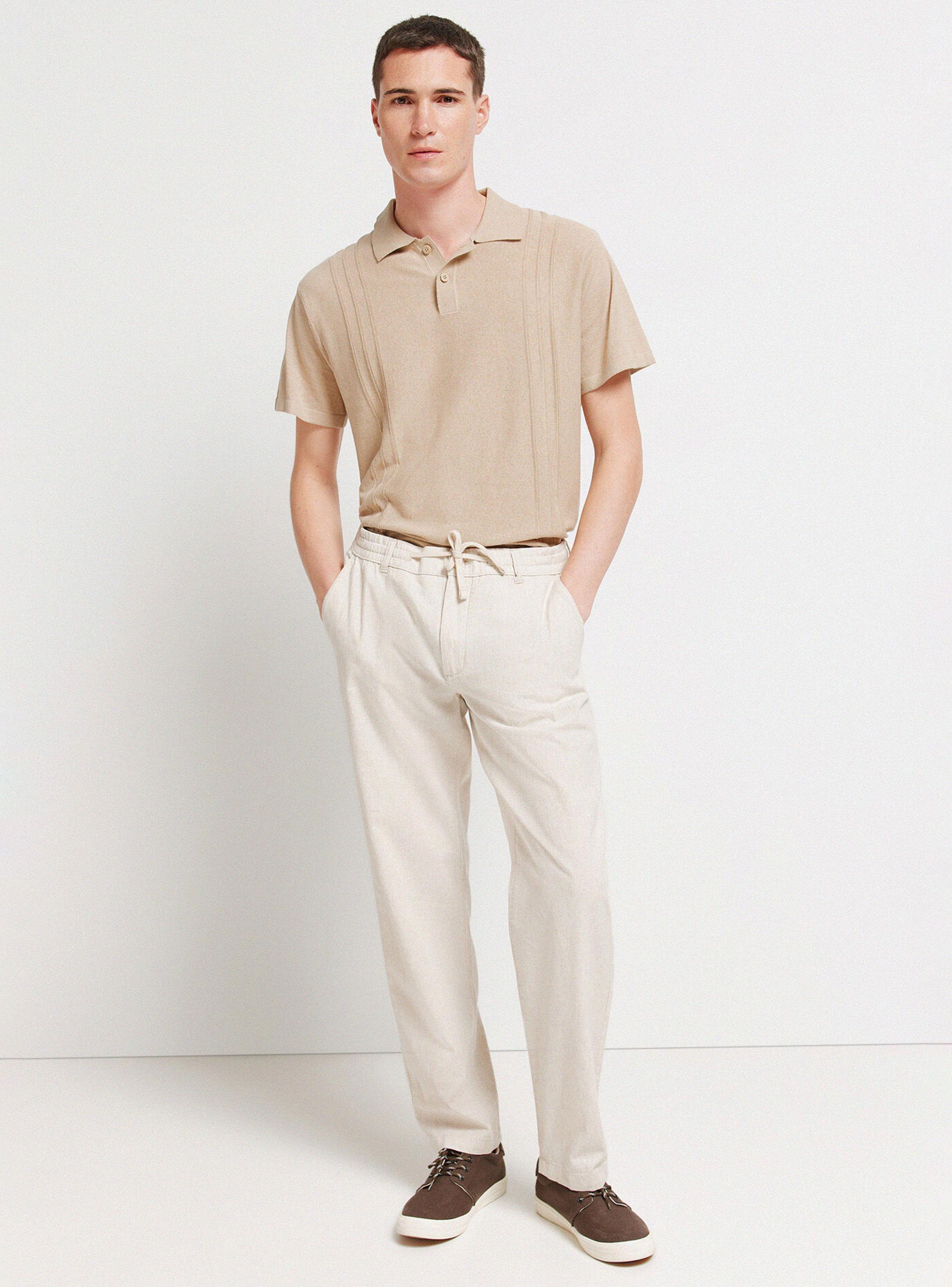 Pantalón Chino Lino Comfort Fit-4