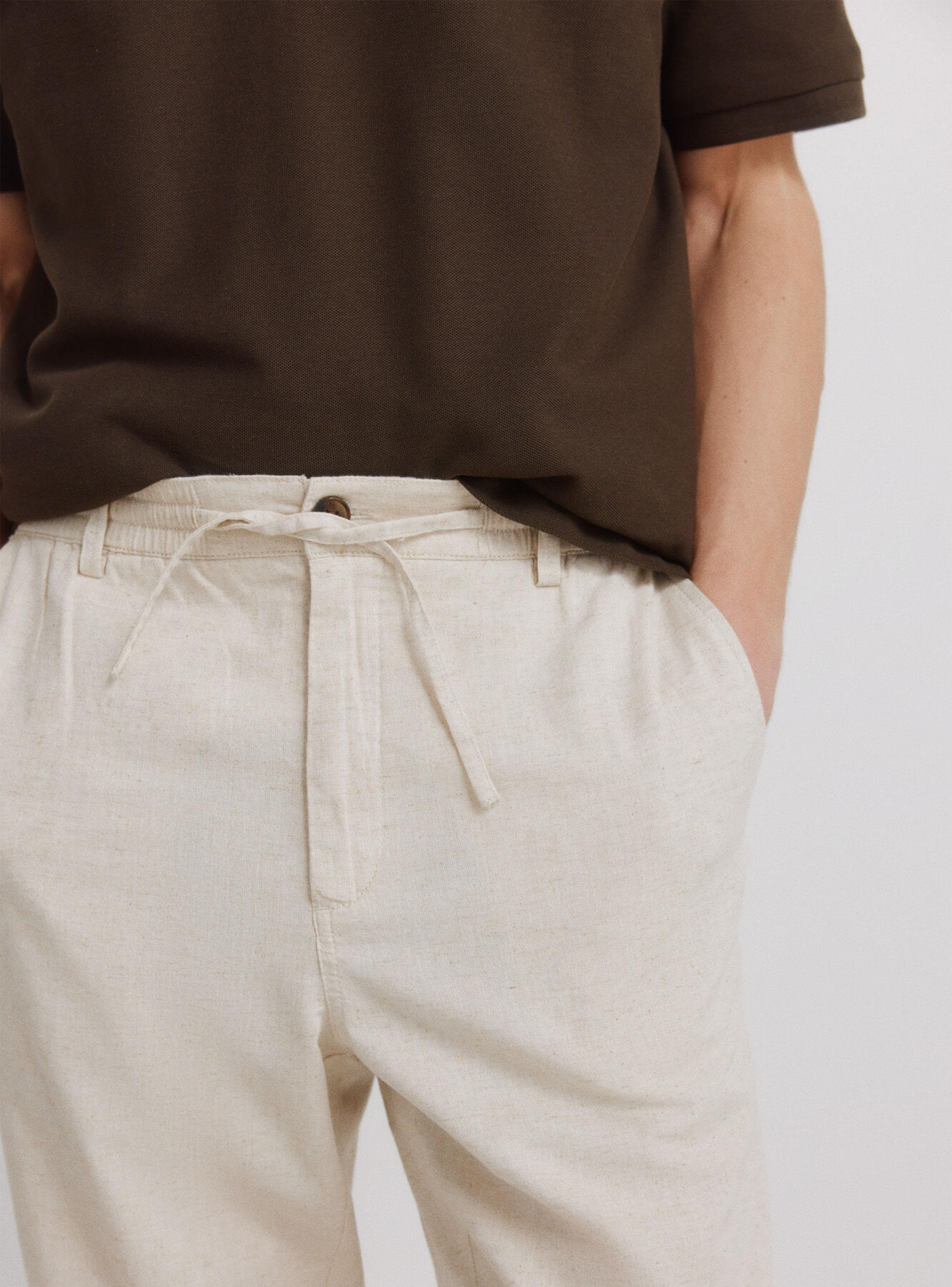Pantalón Chino Comfort Fit de Lino-3
