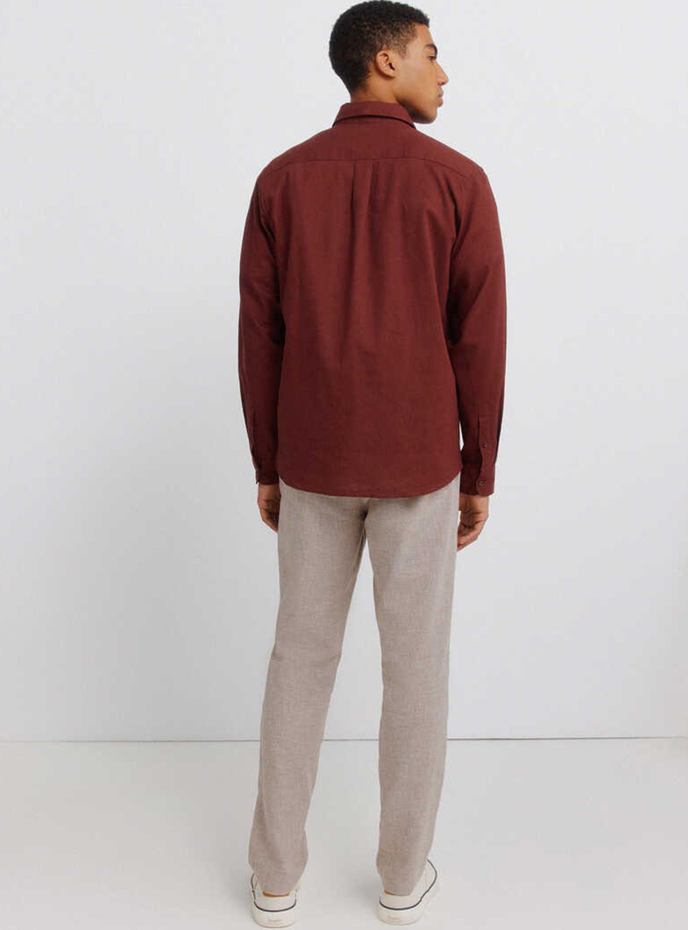 Pantalón Estructura Lino Comfort Slim Fit-6