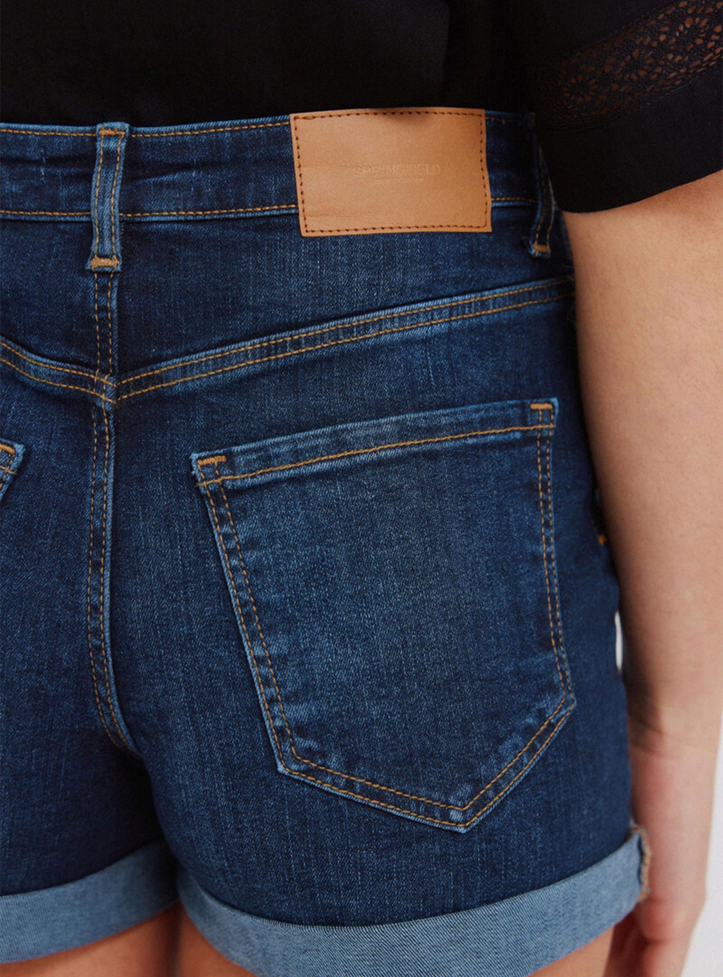 Short Mezclilla Regular Fit Tiro Medio-3