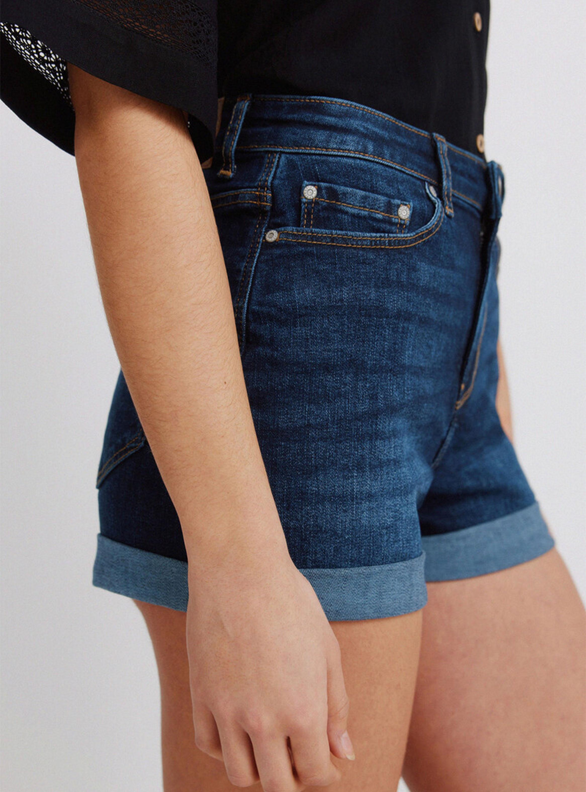 Short Mezclilla Regular Fit Tiro Medio-2