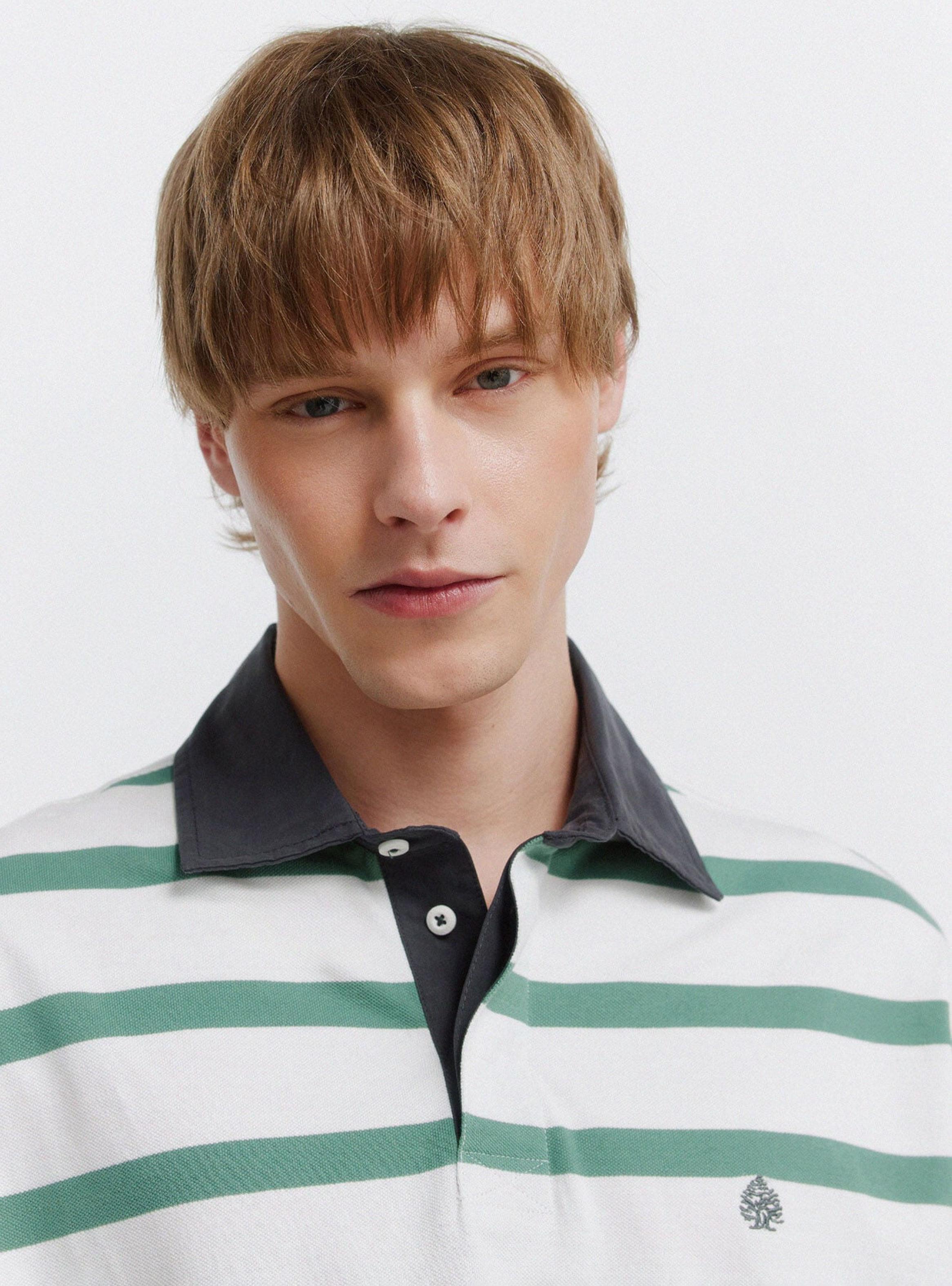 Polera Cuello Camisero Rayas-2