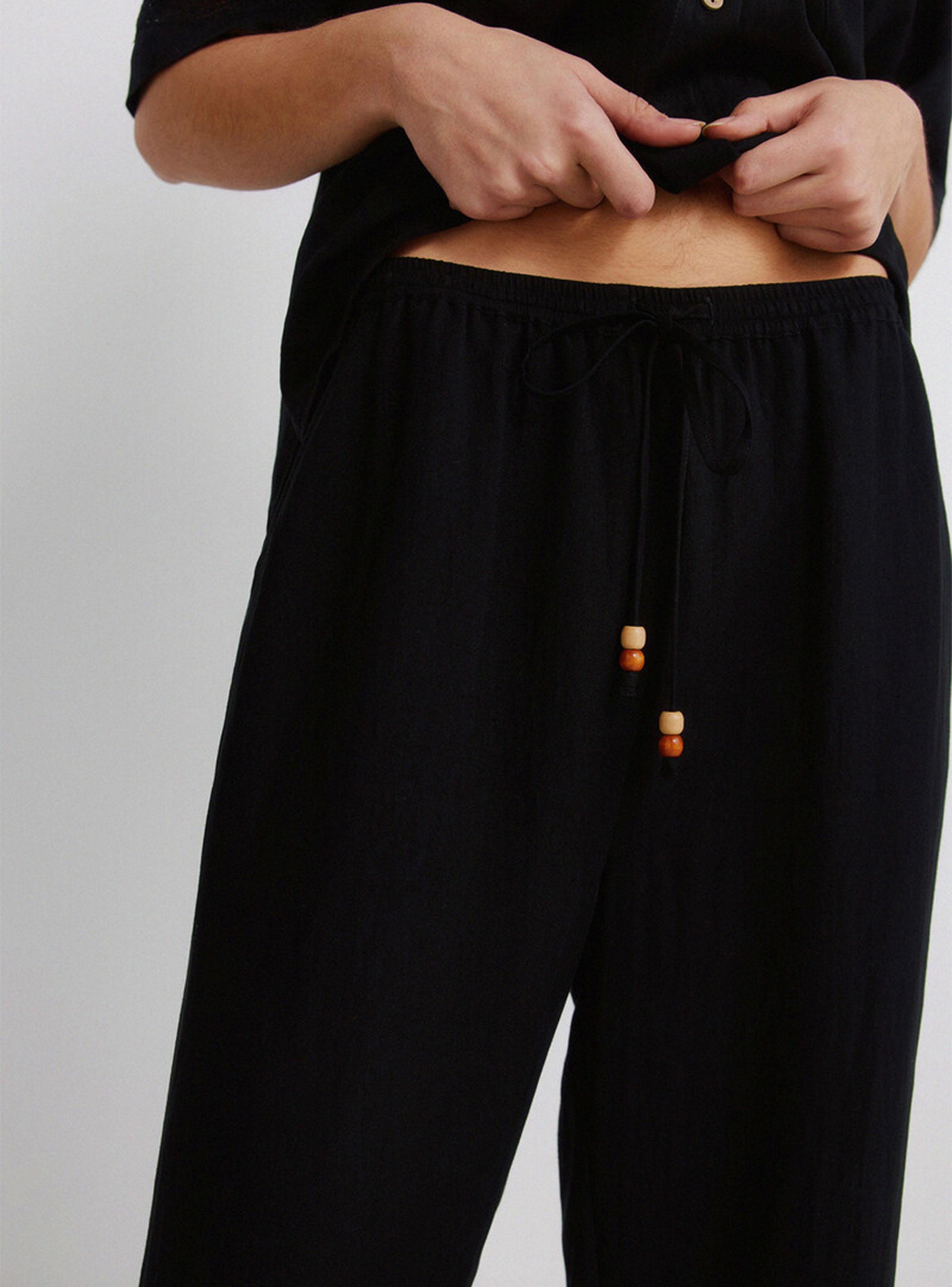 Pantalón de Encaje con Cordón-2